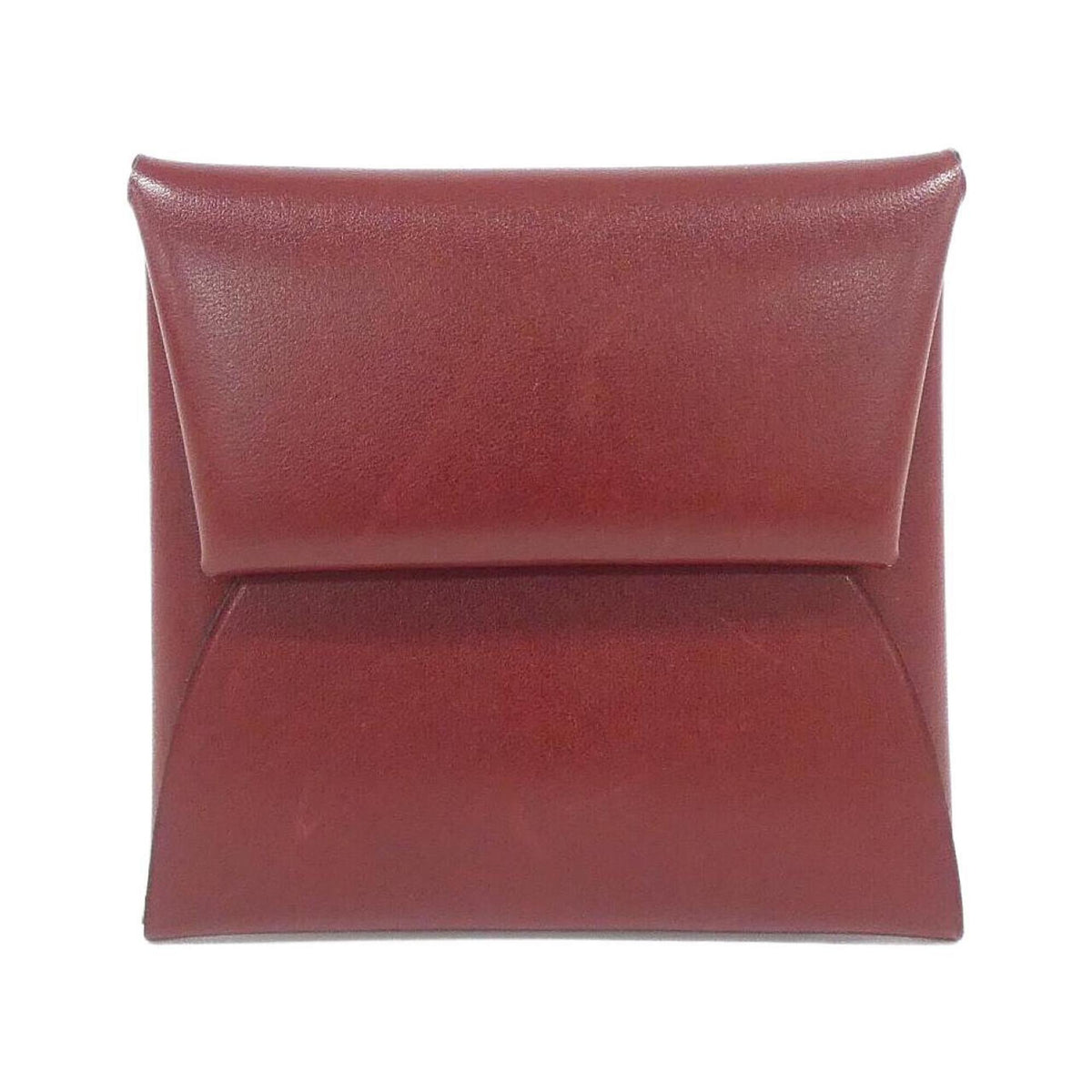 Hermes Rouge H Leather Coin Purse/Coin Case (Pre-Owned)