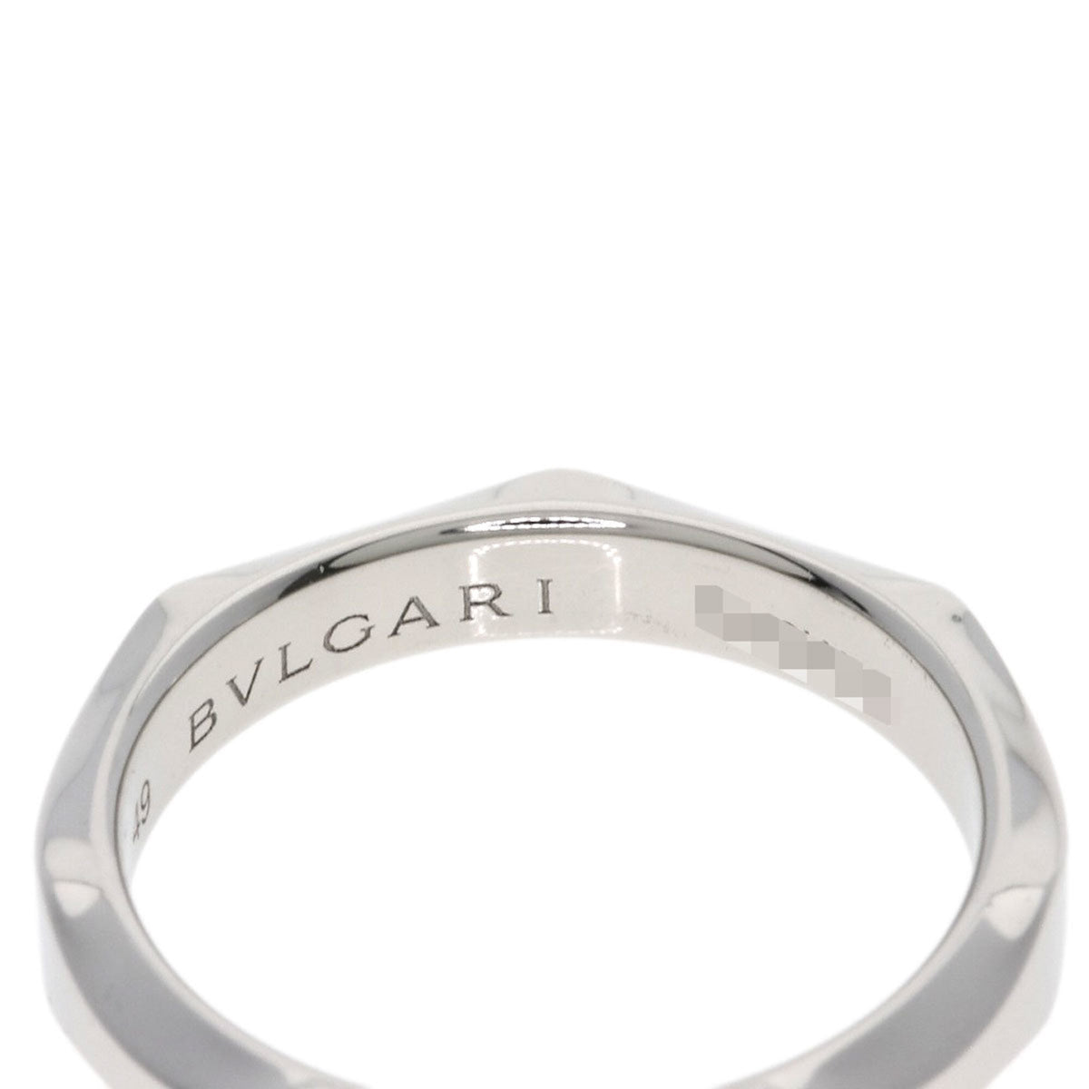 Bvlgari Silver Platinum 950 Band Ring (Pre-Owned)