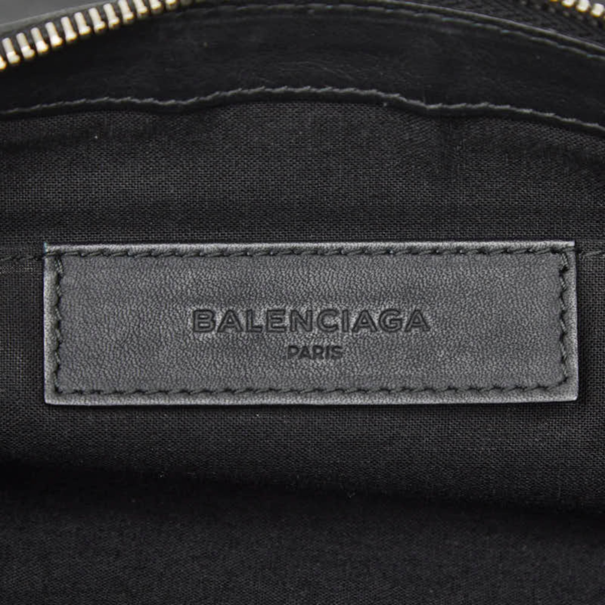 Balenciaga Black Leather Clutch Bag (Pre-Owned)