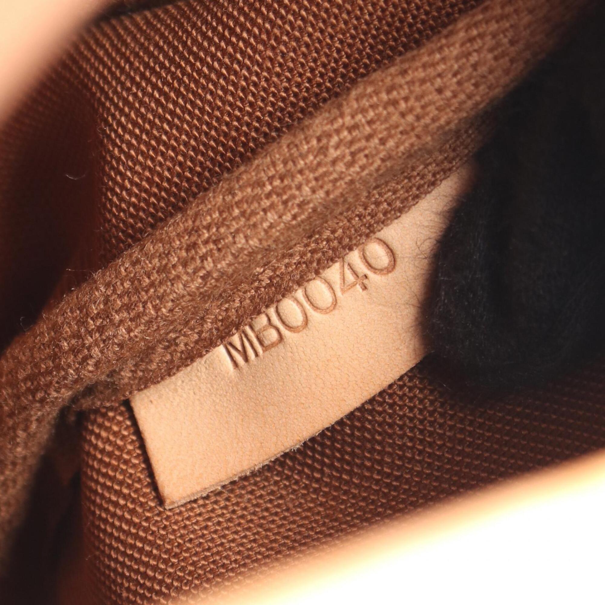 Louis Vuitton Brown Monogram Coated Canvas Leather Handbag Shoulder Bag (Pre-Owned)