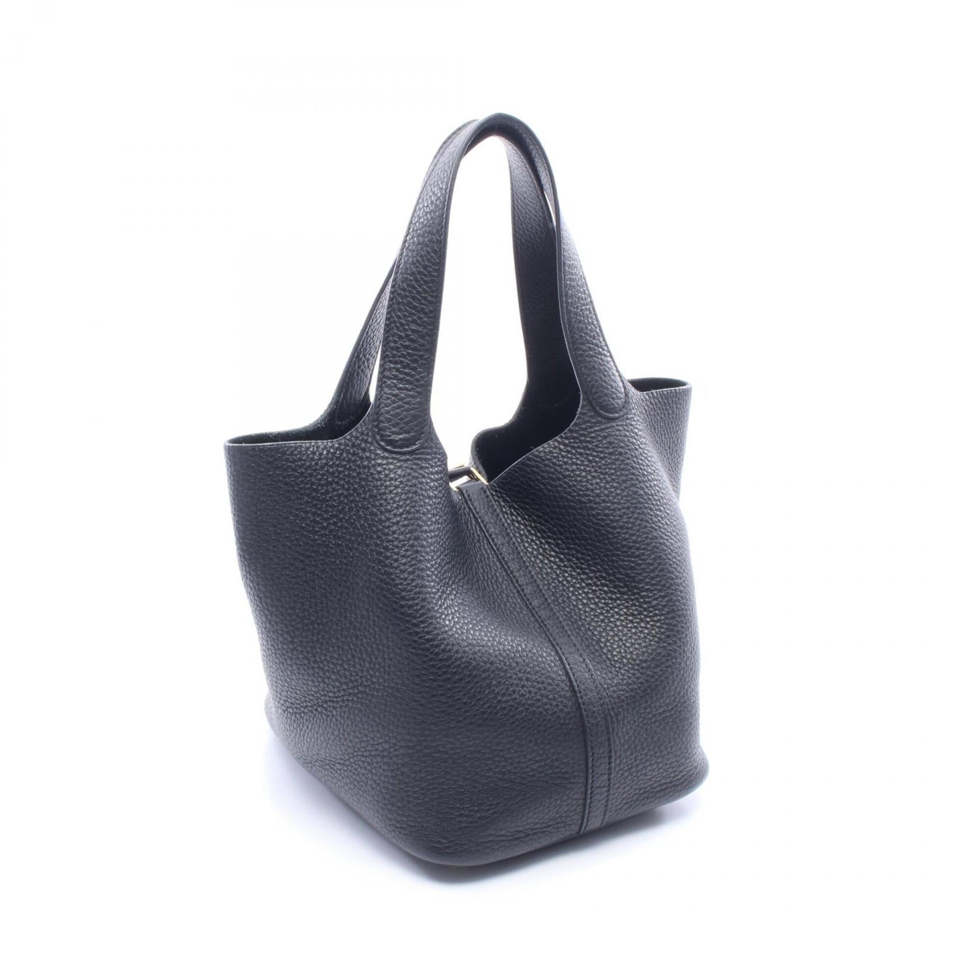 Hermes Black Taurillon Clemence Leather Leather Handbag (Pre-Owned)