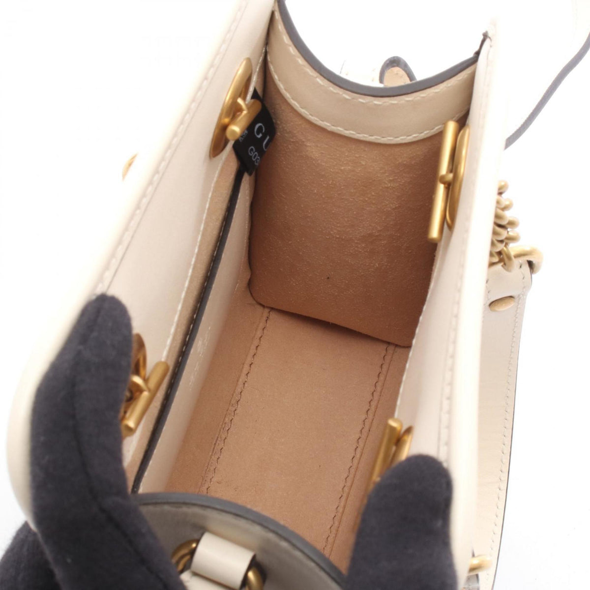 Gucci Gg Marmont White Leather Handbag (Pre-Owned)