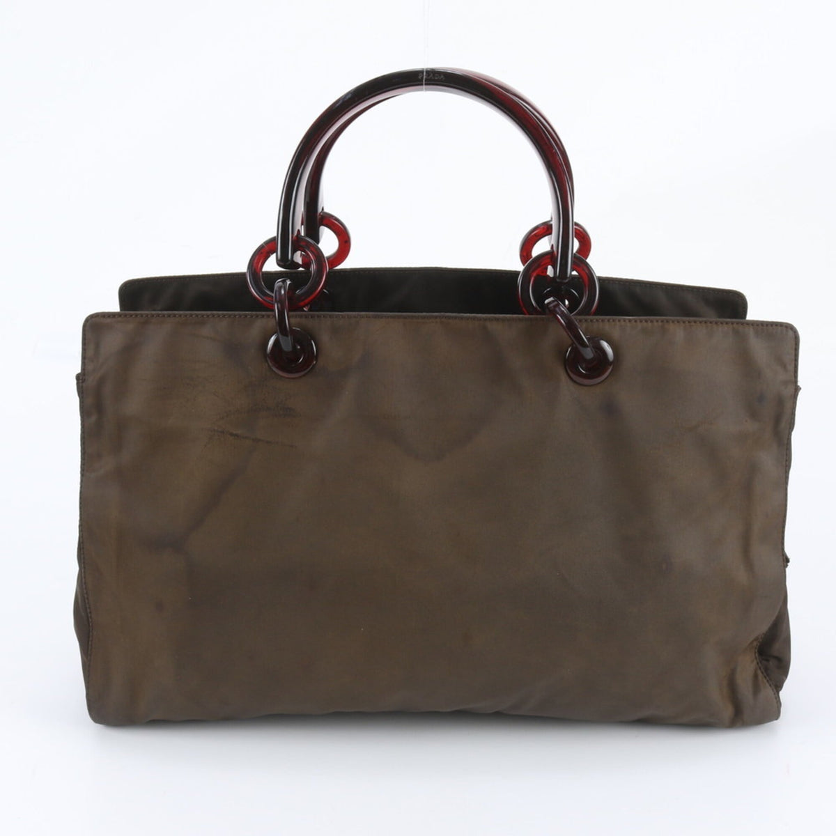 Prada Brown Handbag Shoulder Bag Tote Bag (Pre-Owned)