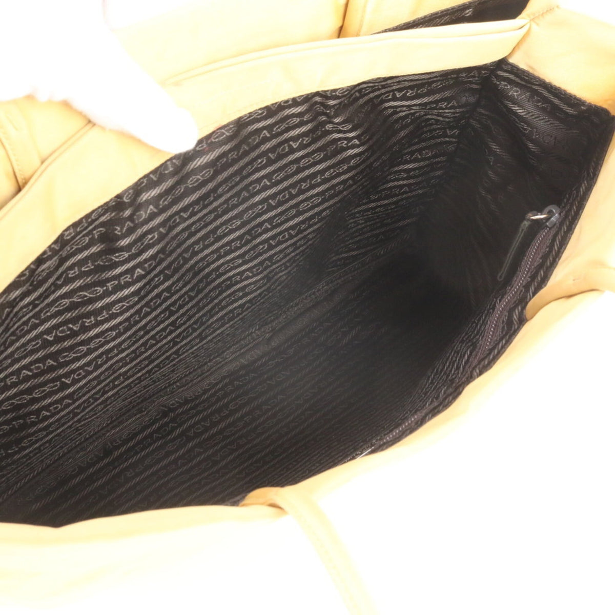 Prada Yellow Shoulder Bag Tote Bag (Pre-Owned)