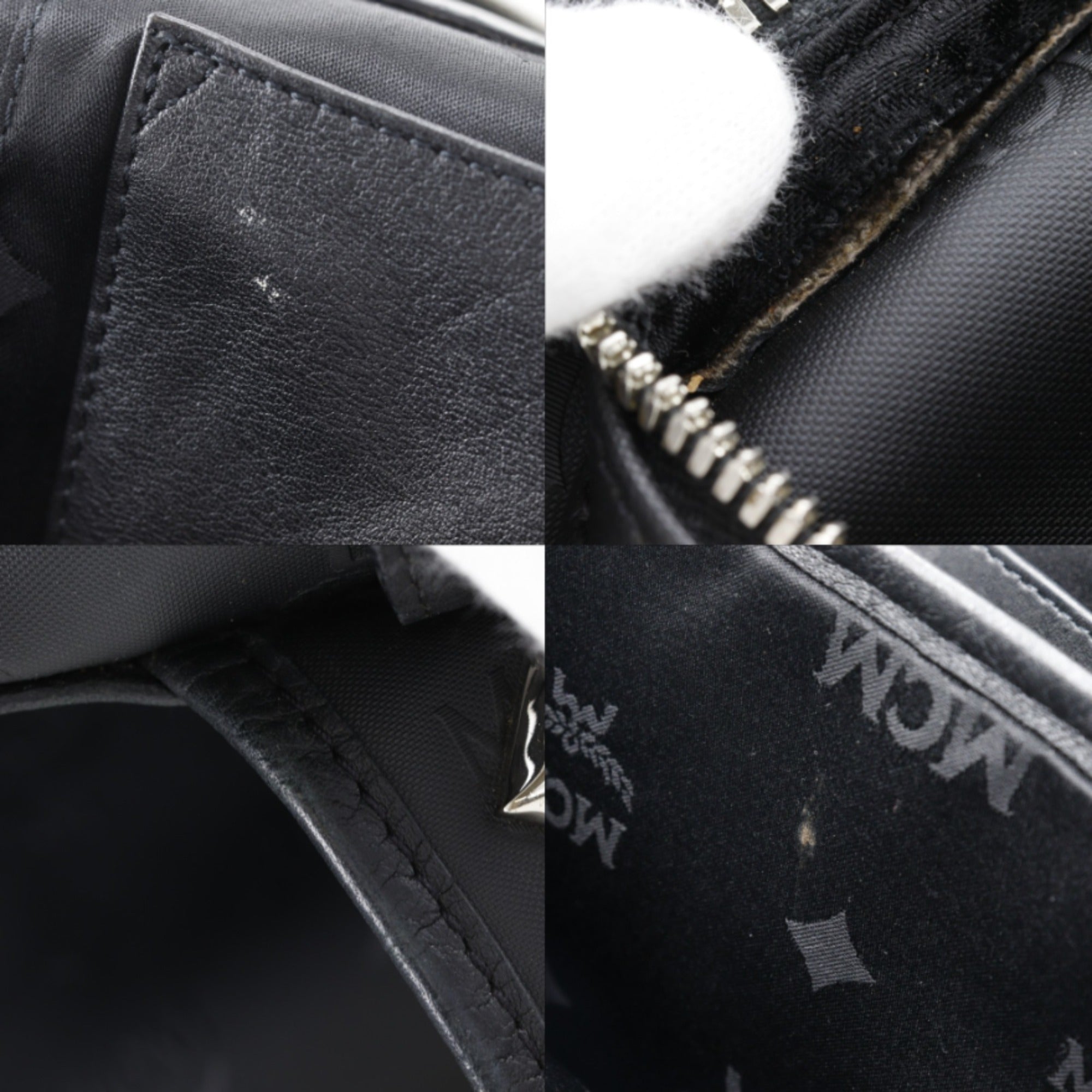 Mcm Black Pvc Backpack (Pre-Owned)