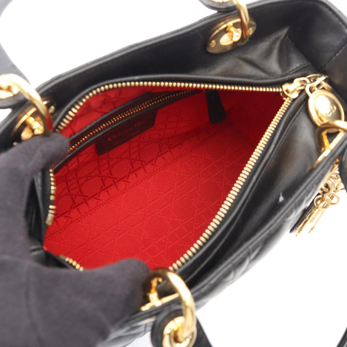 Christian Dior Black Leather Handbag (Pre-Owned)