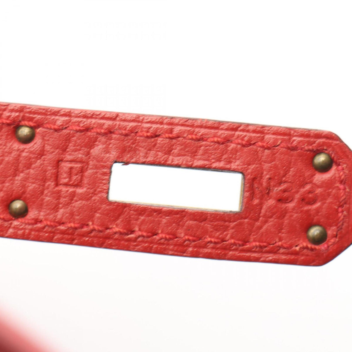 Hermes Red Color Ardennes Leather Backpack (Pre-Owned)