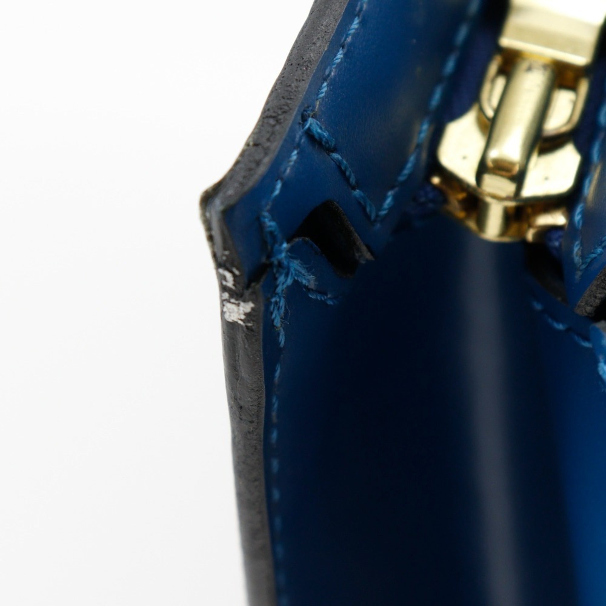 Louis Vuitton Epi Blue Toledo Blue Epi Leather Handbag (Pre-Owned)