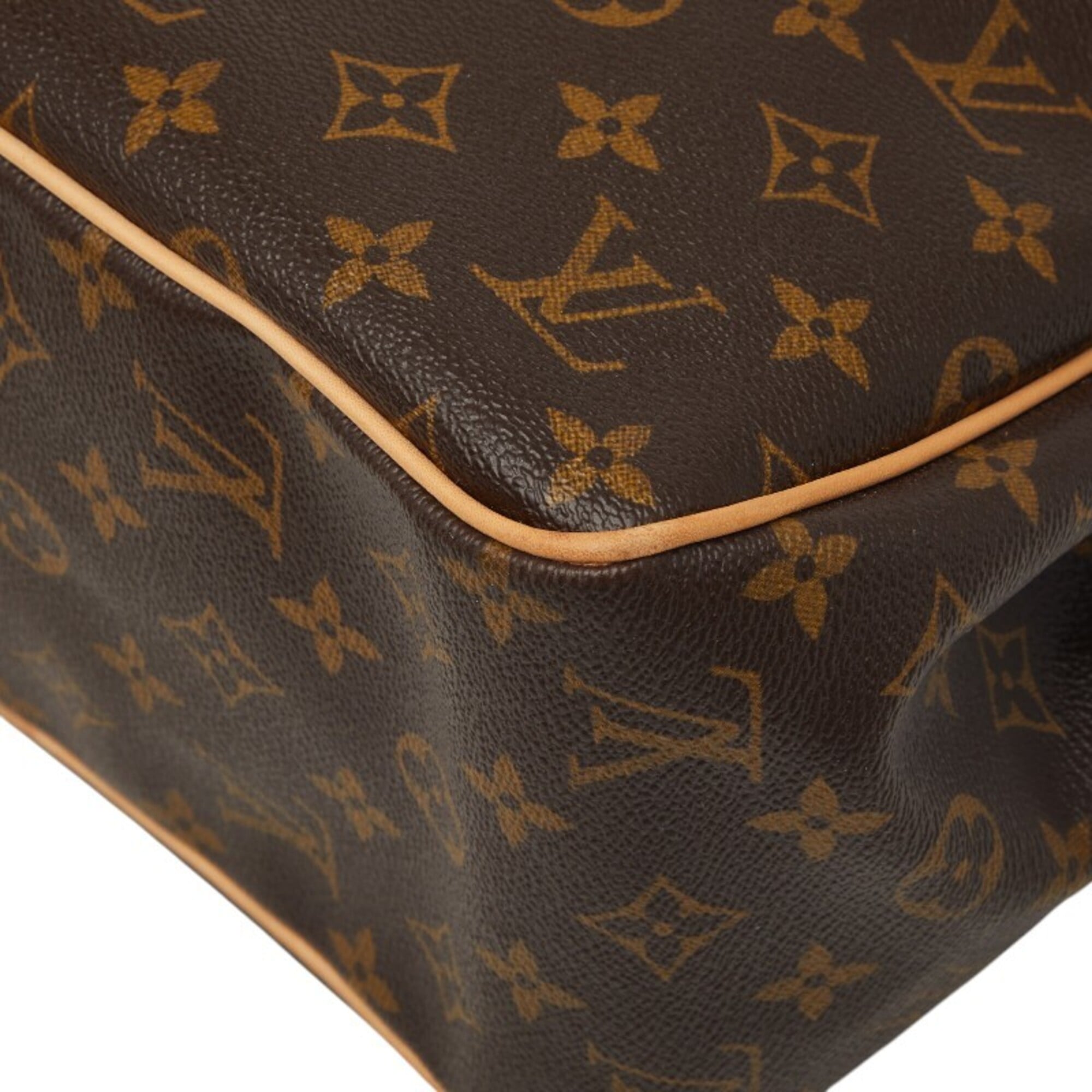 Louis Vuitton Brown Pvc Leather Shoulder Bag Tote Bag (Pre-Owned)
