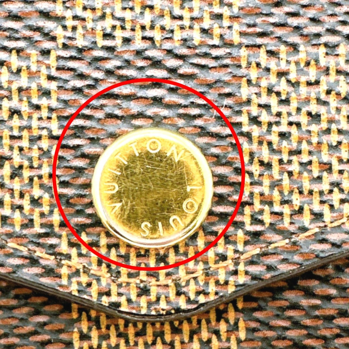 Louis Vuitton Brown Ebene Damier Canvas Long Wallet (Tri-Fold) (Pre-Owned)