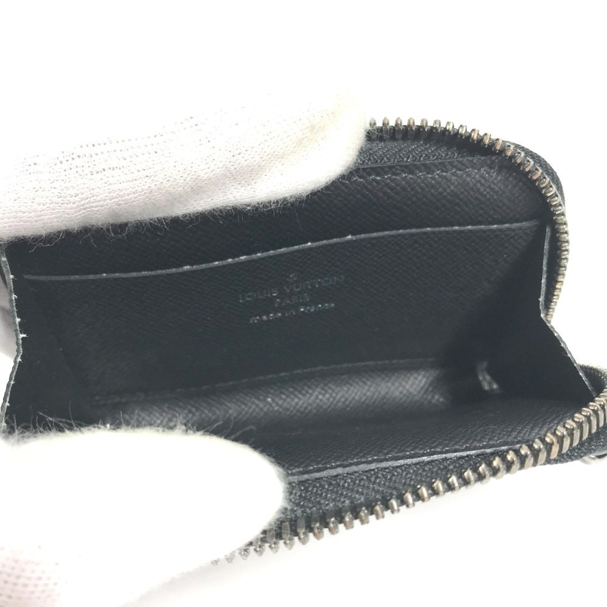 Louis Vuitton Black Monogram Eclipse Canvas Coin Purse/Coin Case (Pre-Owned)