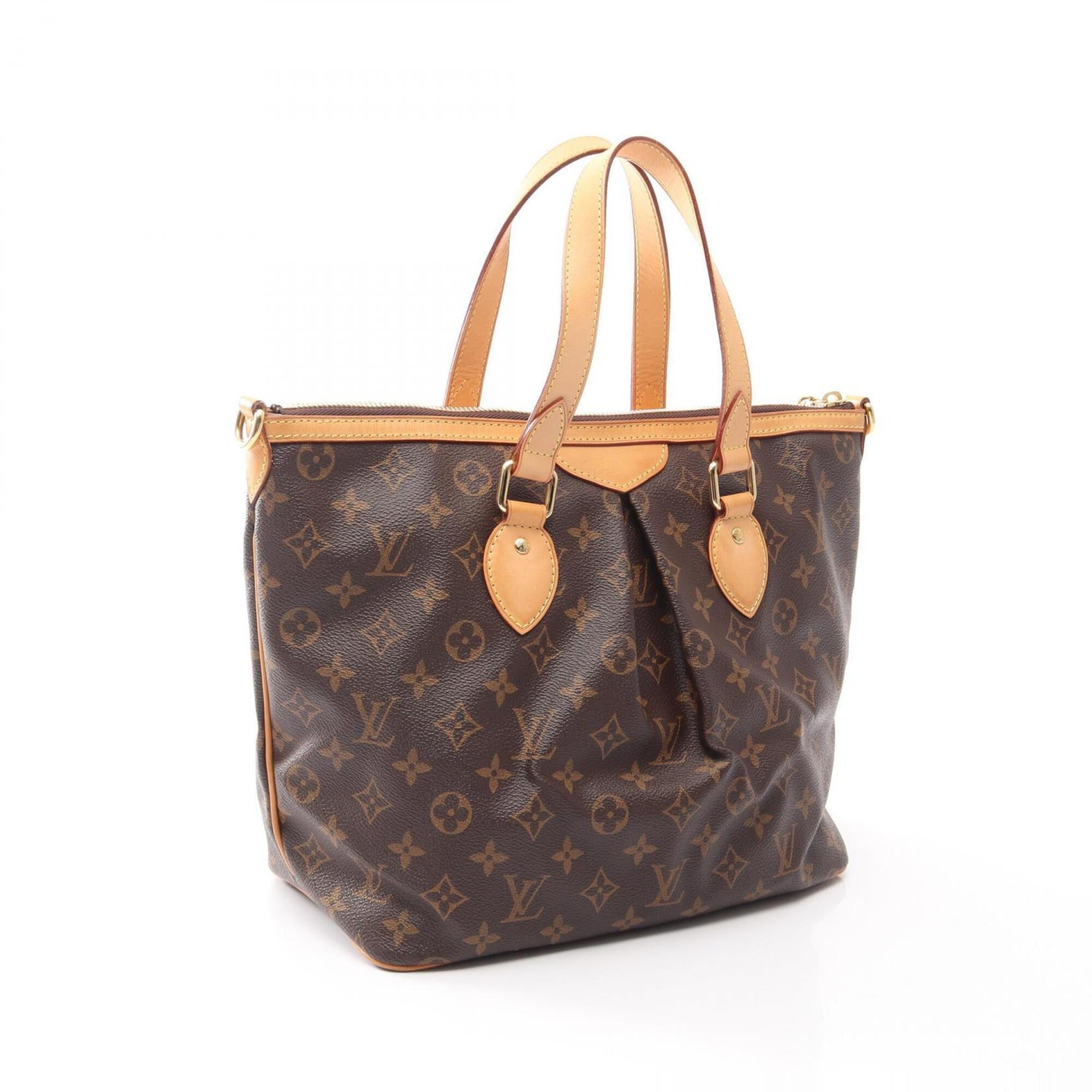 Louis Vuitton Monogram Brown Coated Canvas Leather Handbag (Pre-Owned)