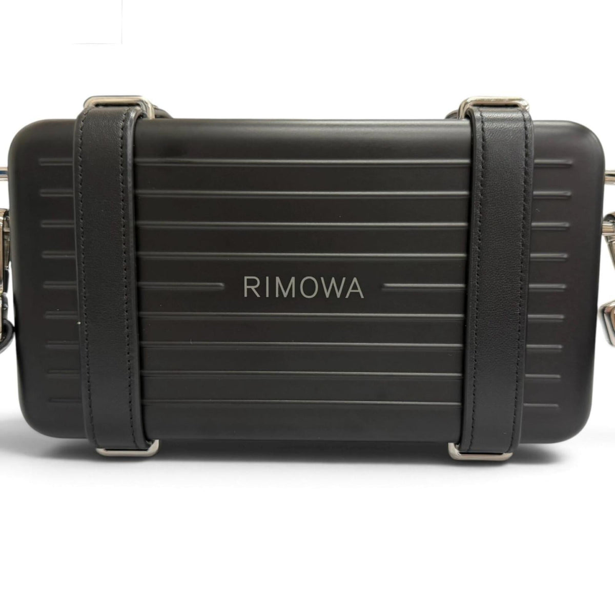 Rimowa Black Aluminum Leather Shoulder Bag (Pre-Owned)