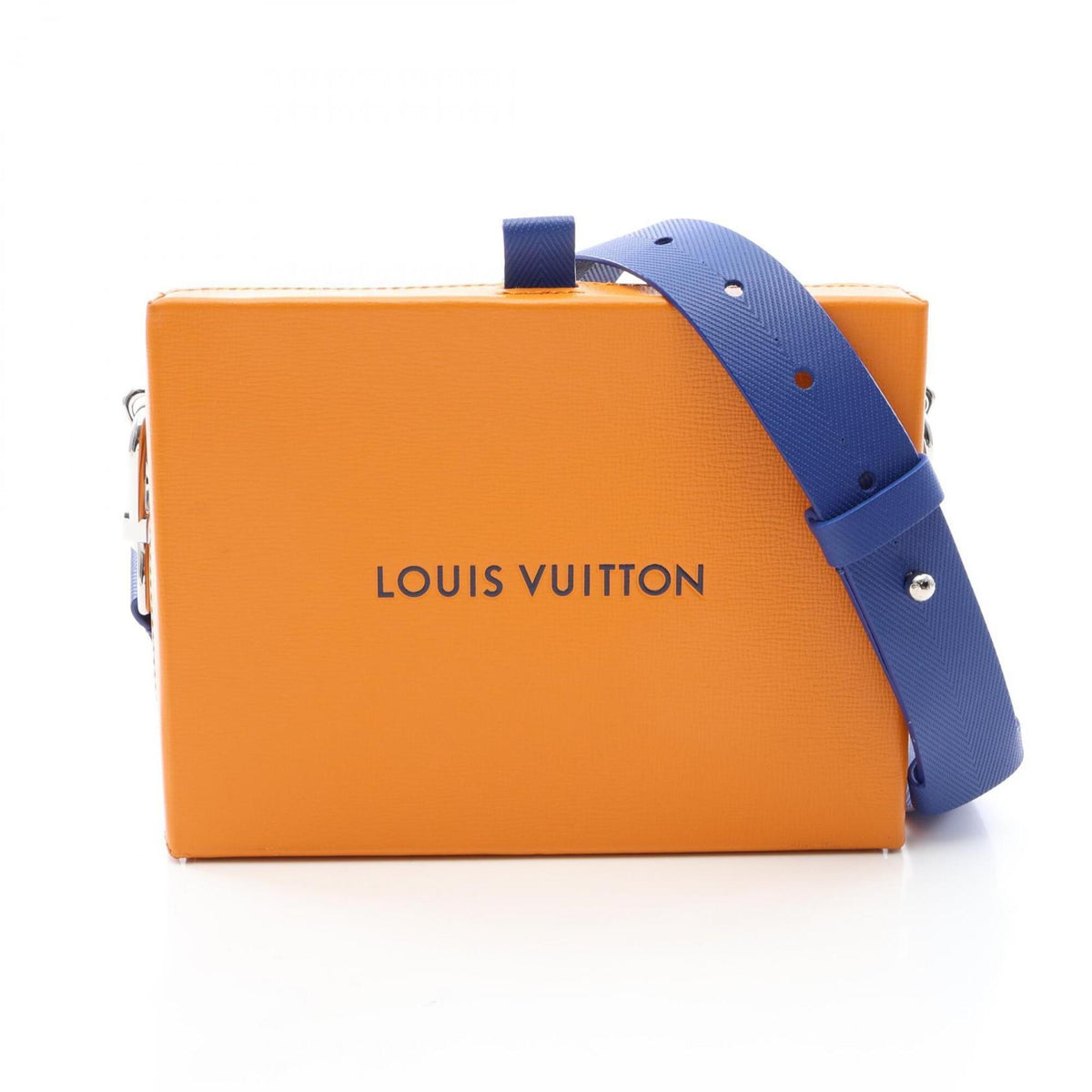 Louis Vuitton Blue Orange Leather Handbag Shoulder Bag (Pre-Owned)