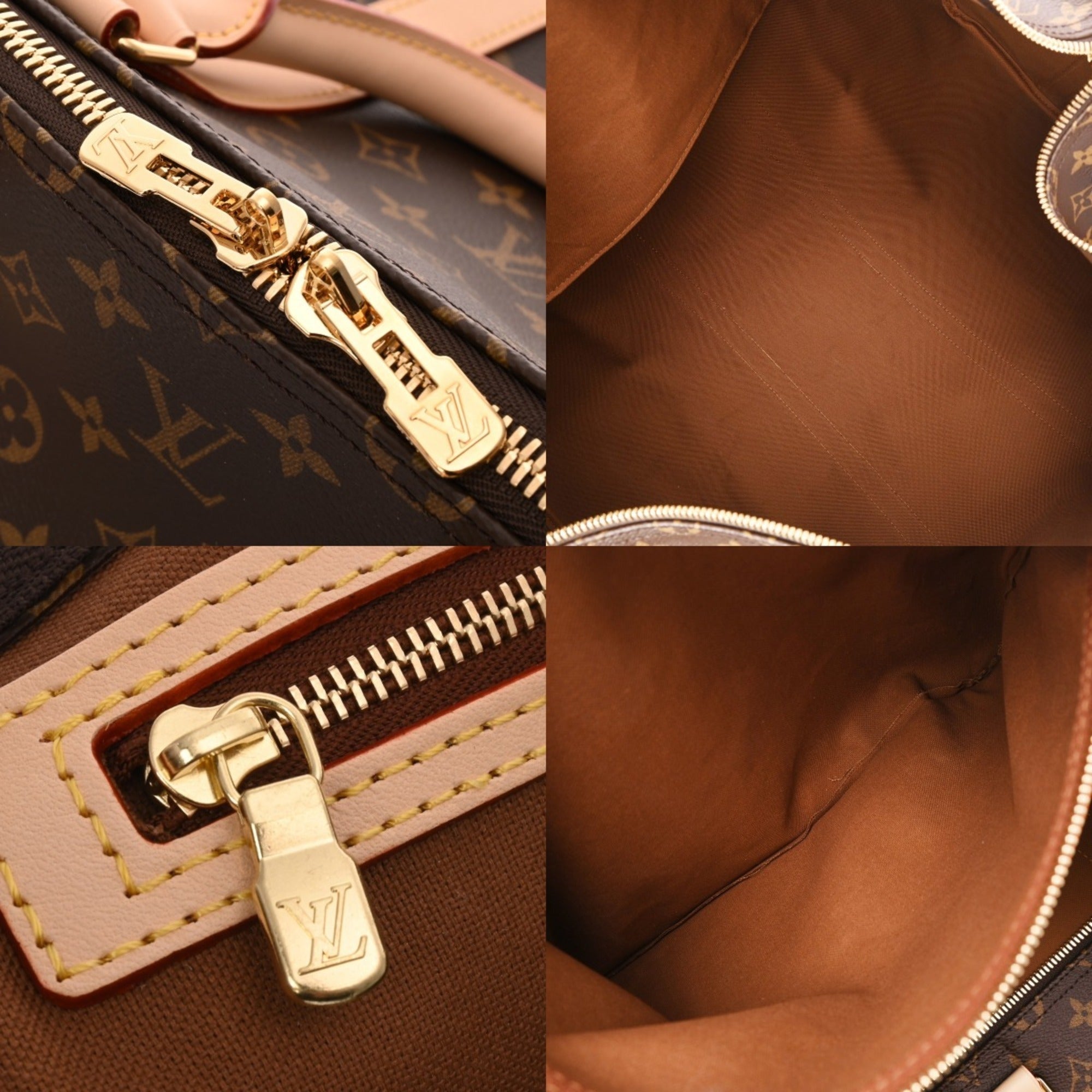 Louis Vuitton Brown Monogram Canvas Boston Bag (Pre-Owned)