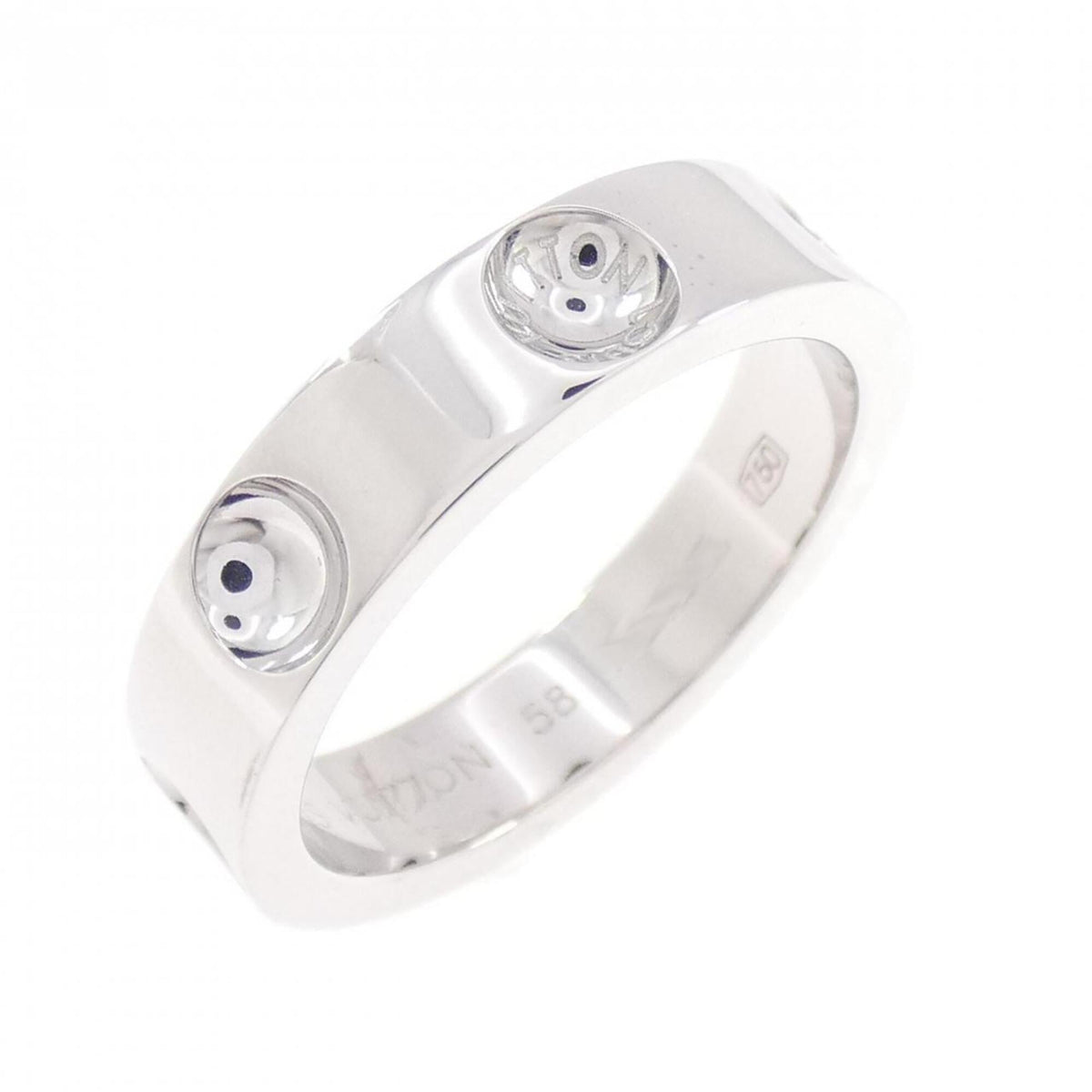 Louis Vuitton White Gold (18K) Band Ring (Pre-Owned)