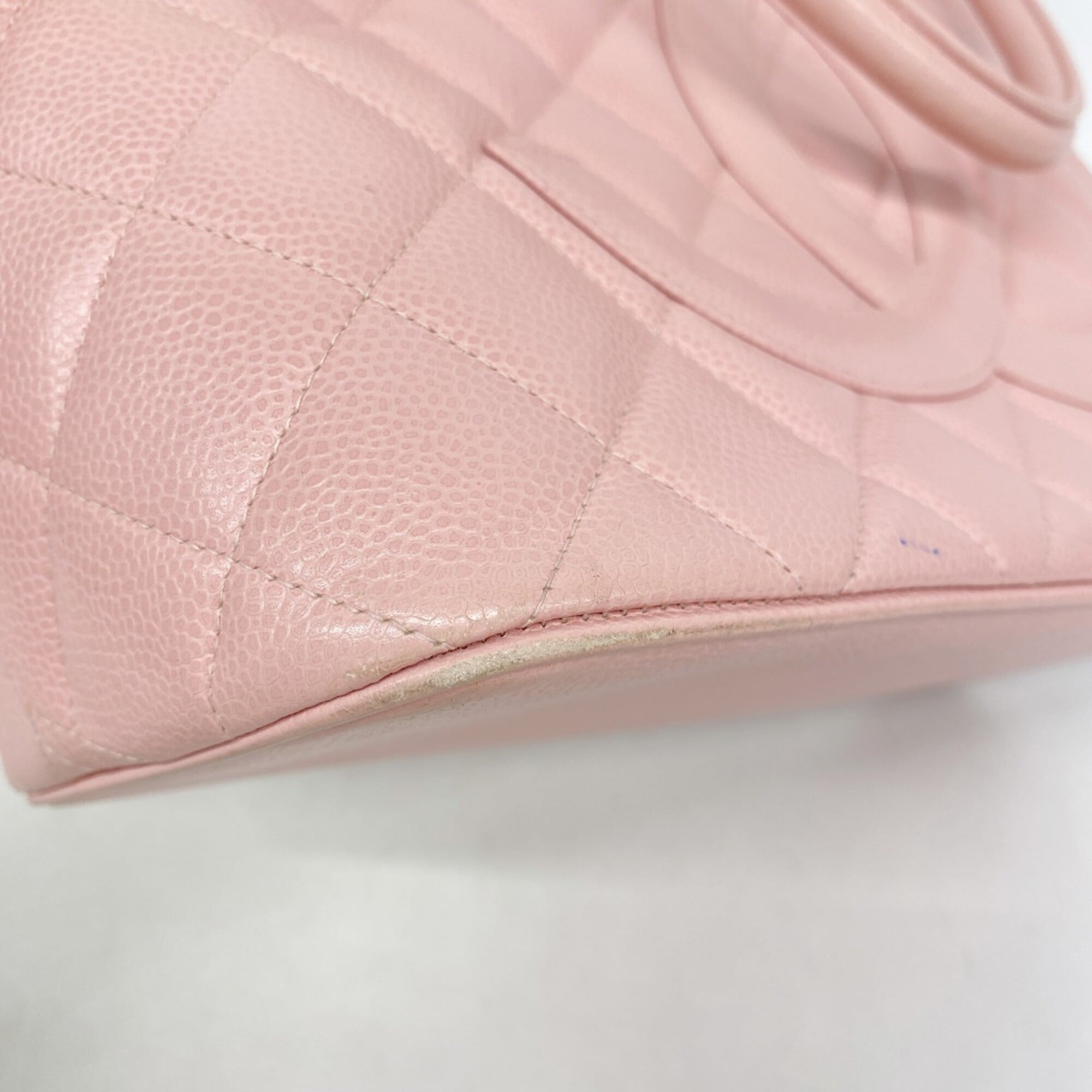 Chanel Pink Grained Calfskin Tote Bag (Pre-Owned)