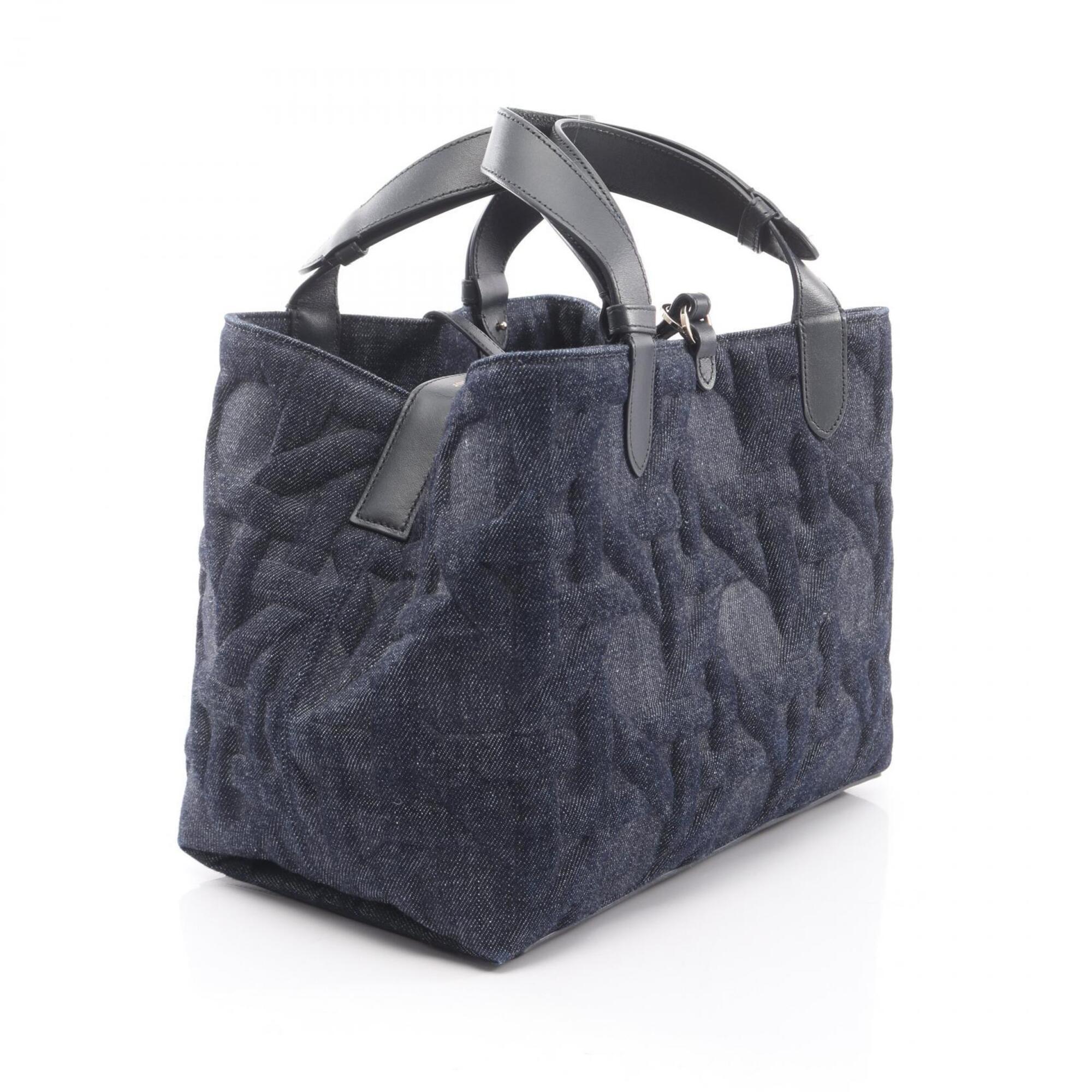 Christian Dior Navy Denim Handbag Pouch (Pre-Owned)
