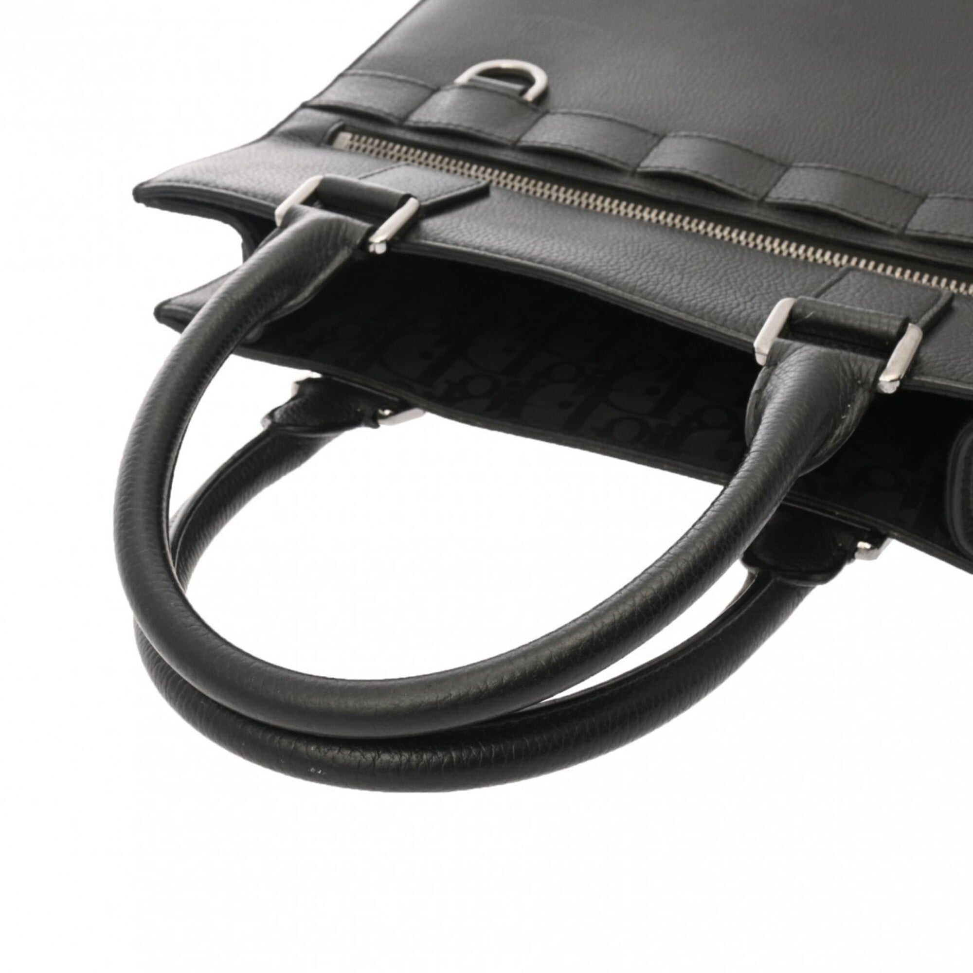 Dior Homme Black Leather Tote Bag (Pre-Owned)