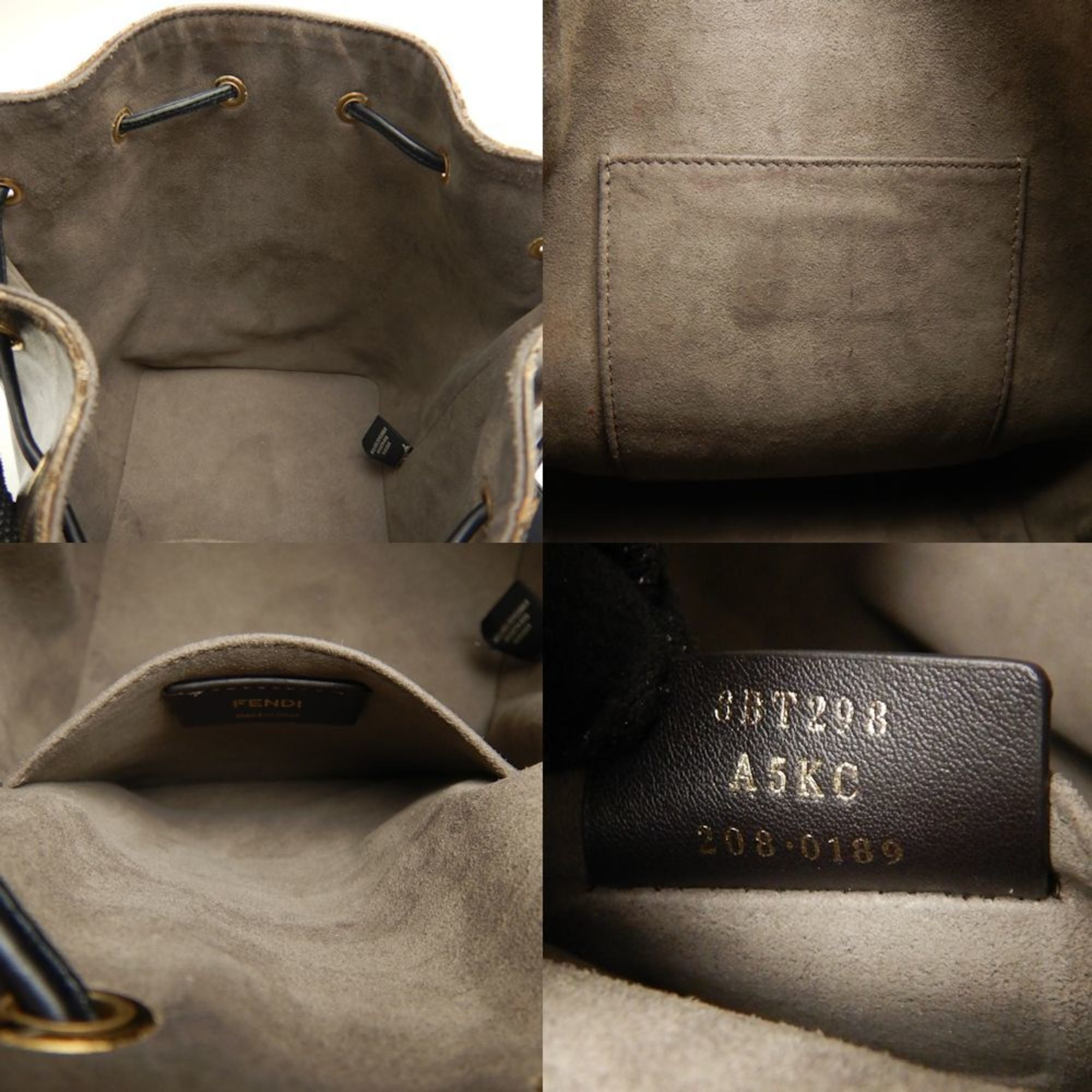 Fendi Brown Coated Canvas Shoulder Bag (Pre-Owned)