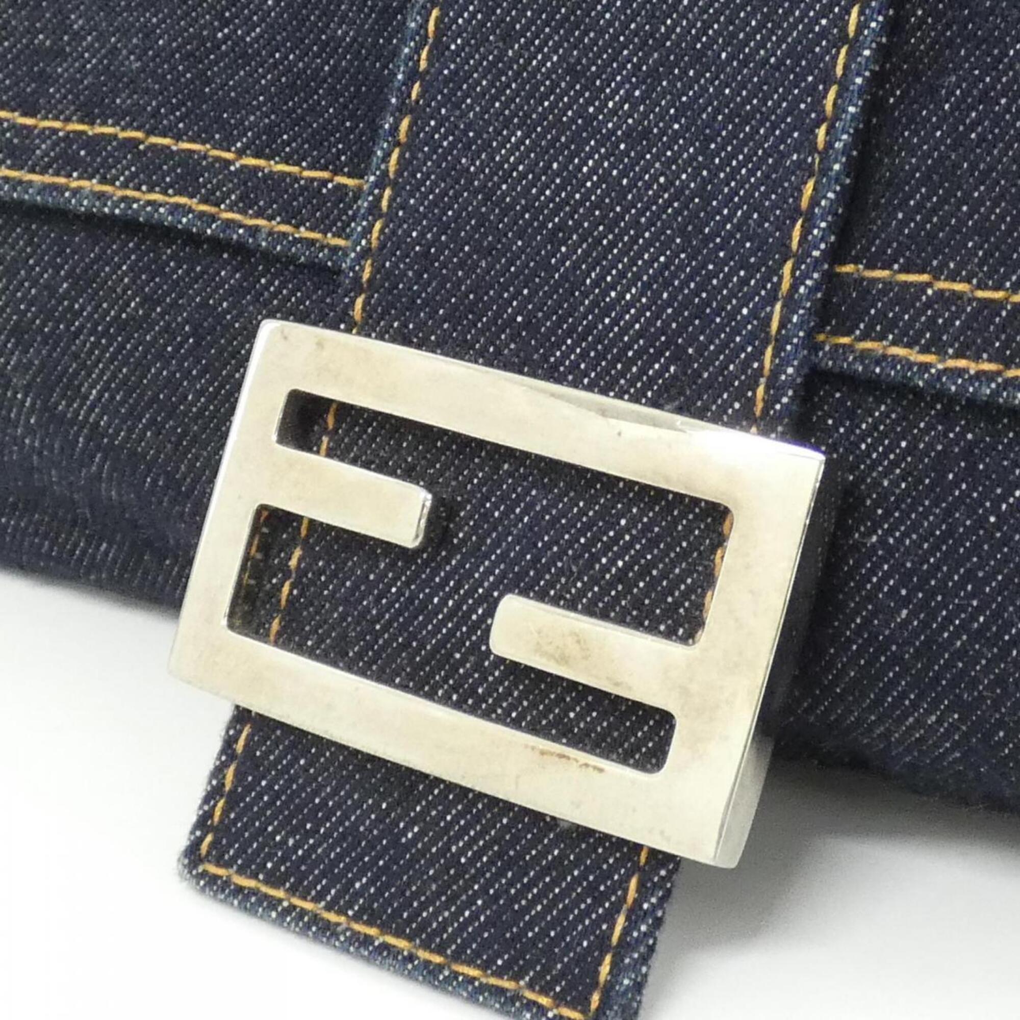 Fendi Navy Denim Shoulder Bag (Pre-Owned)