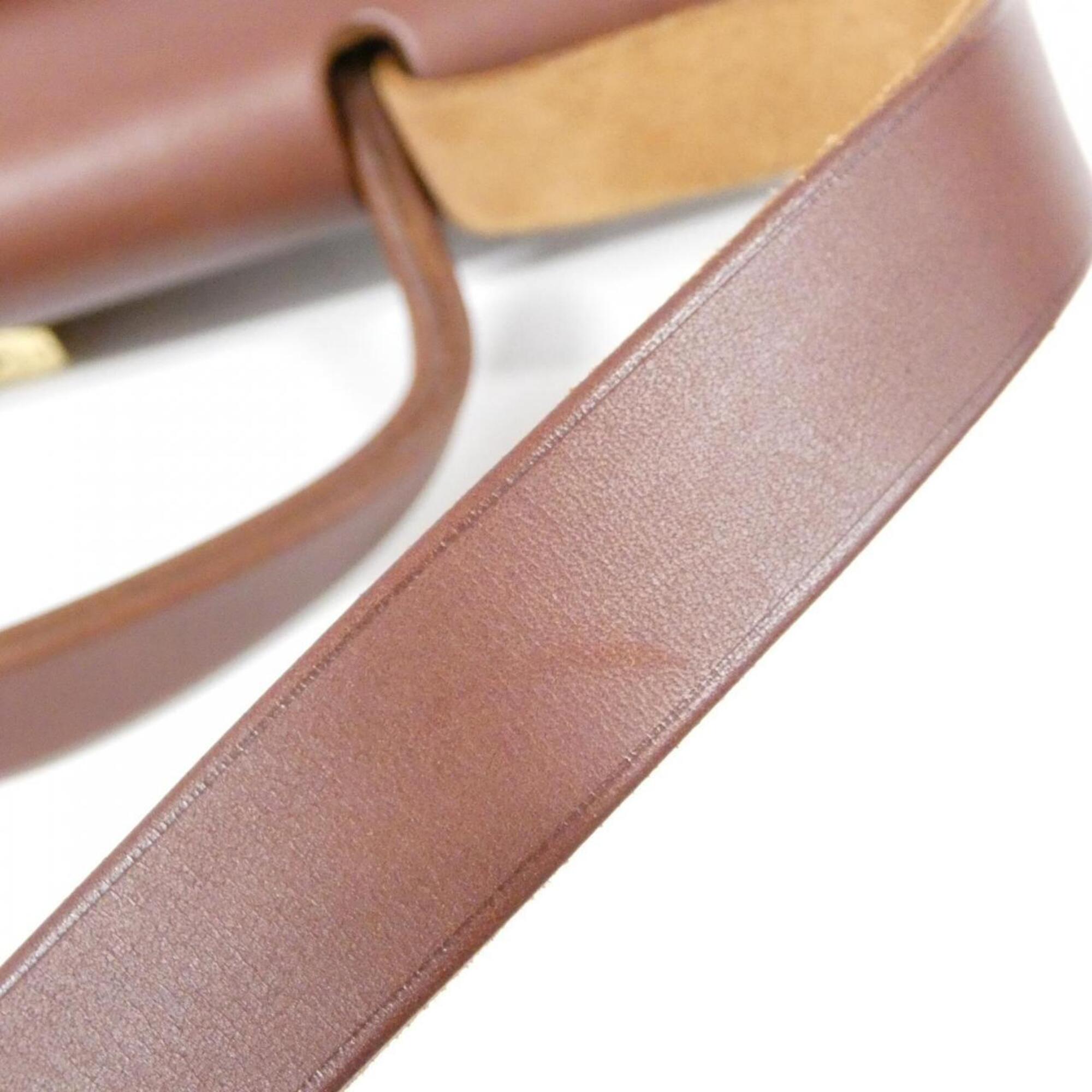 Hermes Havane Vibrato Leather Handbag (Pre-Owned)