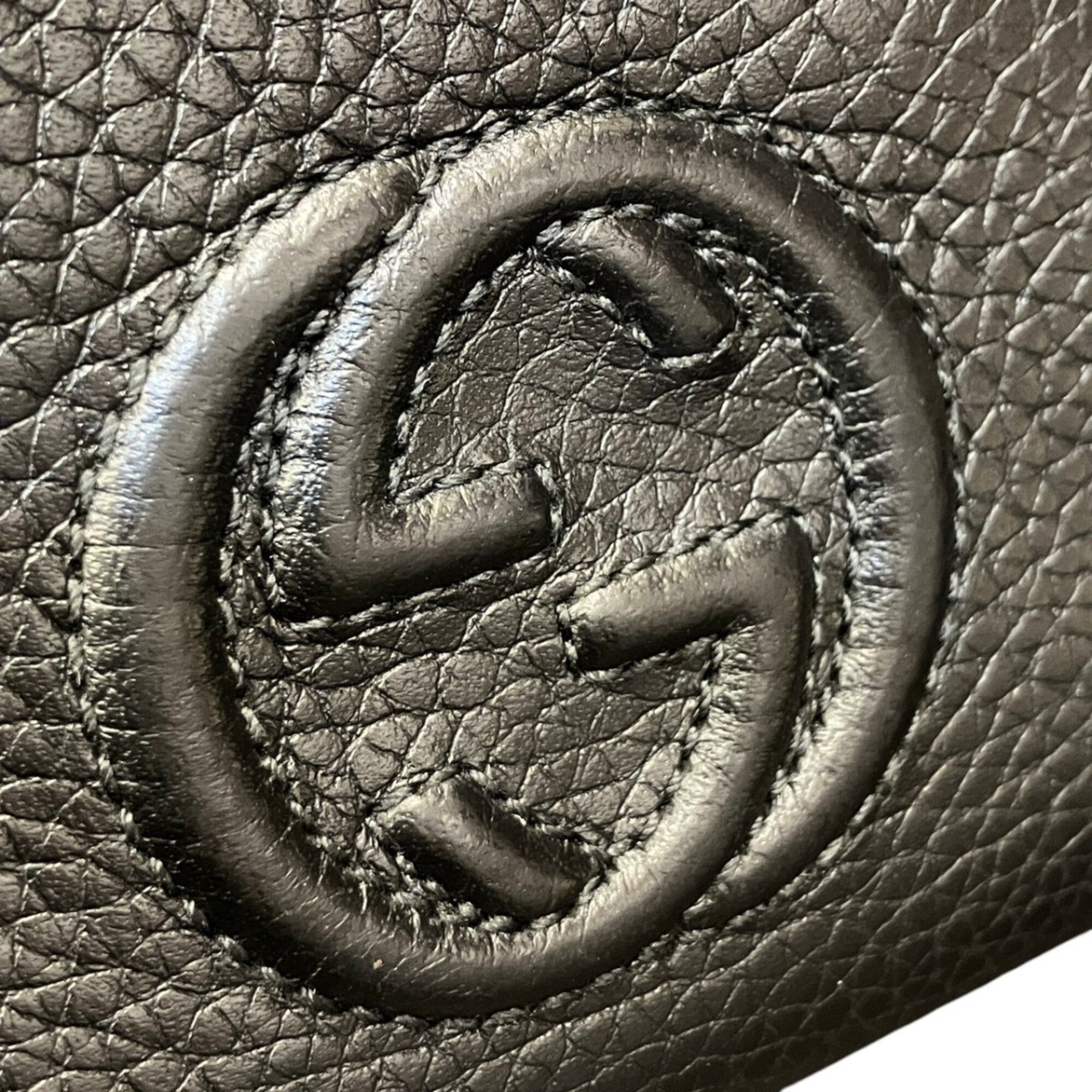 Gucci Black Leather Coin Purse/Coin Case (Pre-Owned)