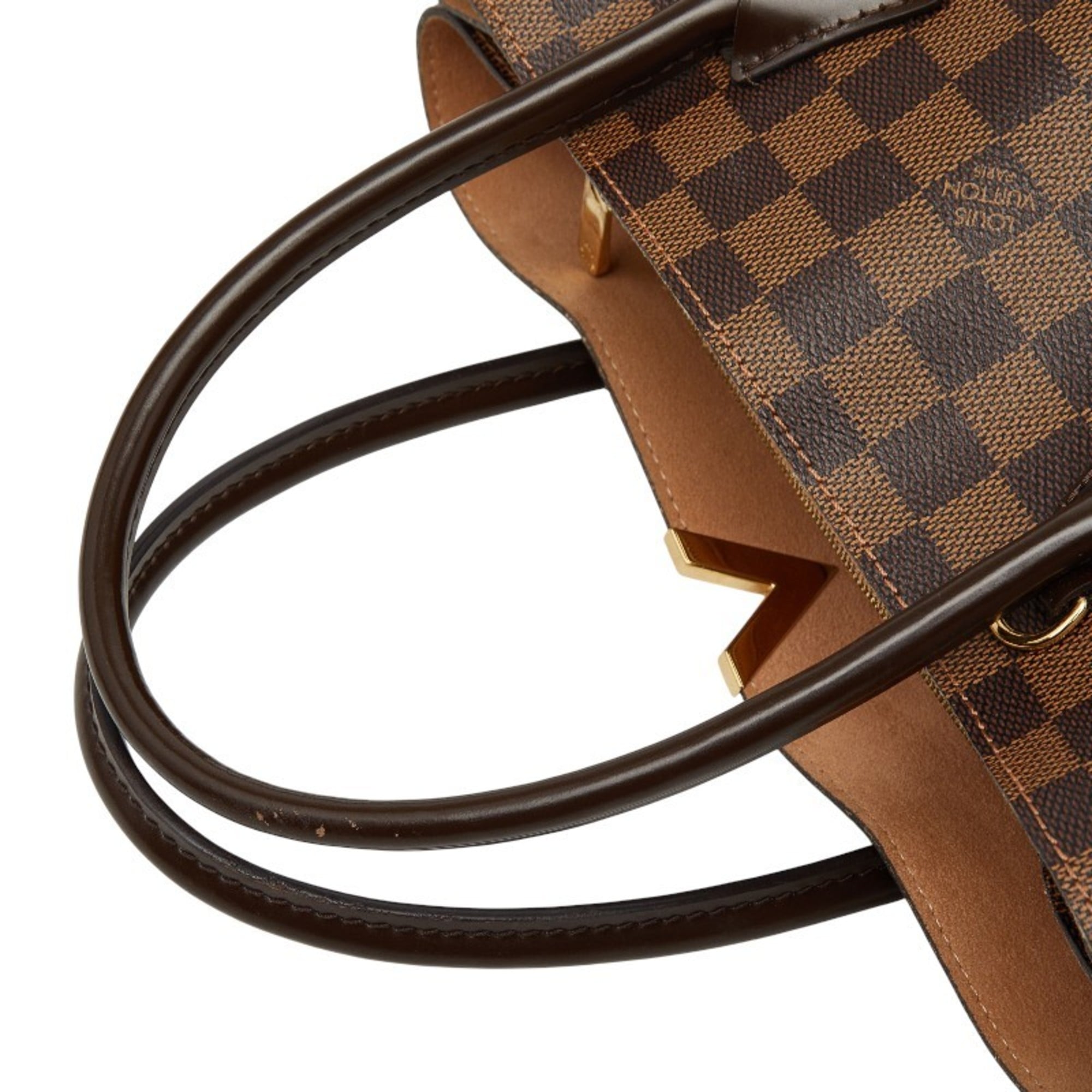 Louis Vuitton Brown Ebene Pvc Leather Shoulder Bag Tote Bag (Pre-Owned)