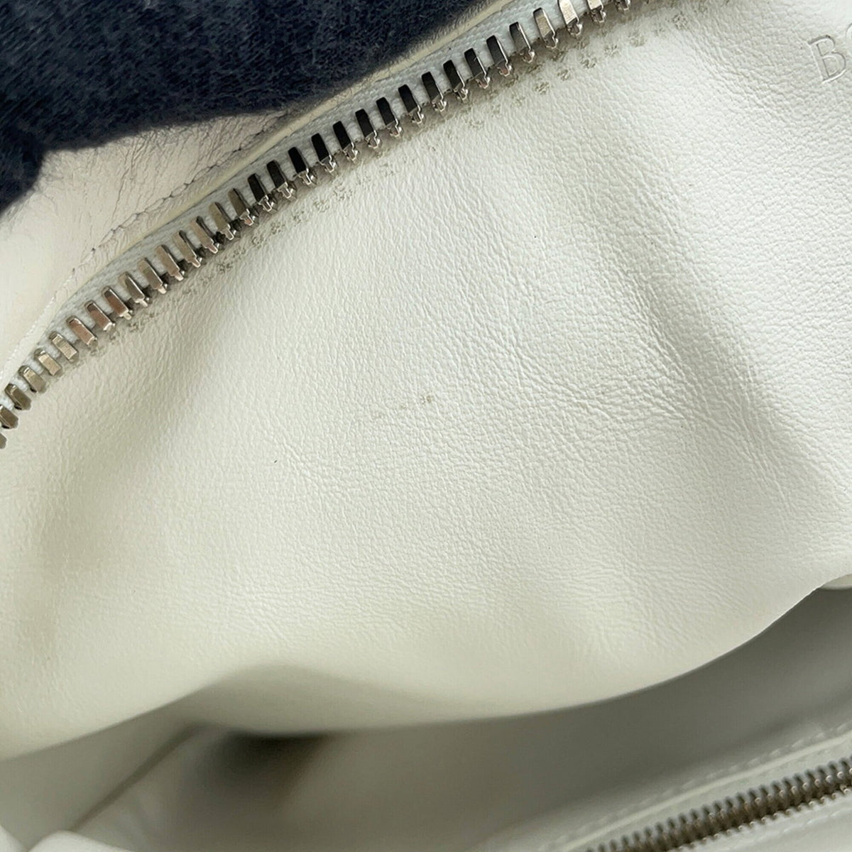 Bottega Veneta White Leather Handbag (Pre-Owned)
