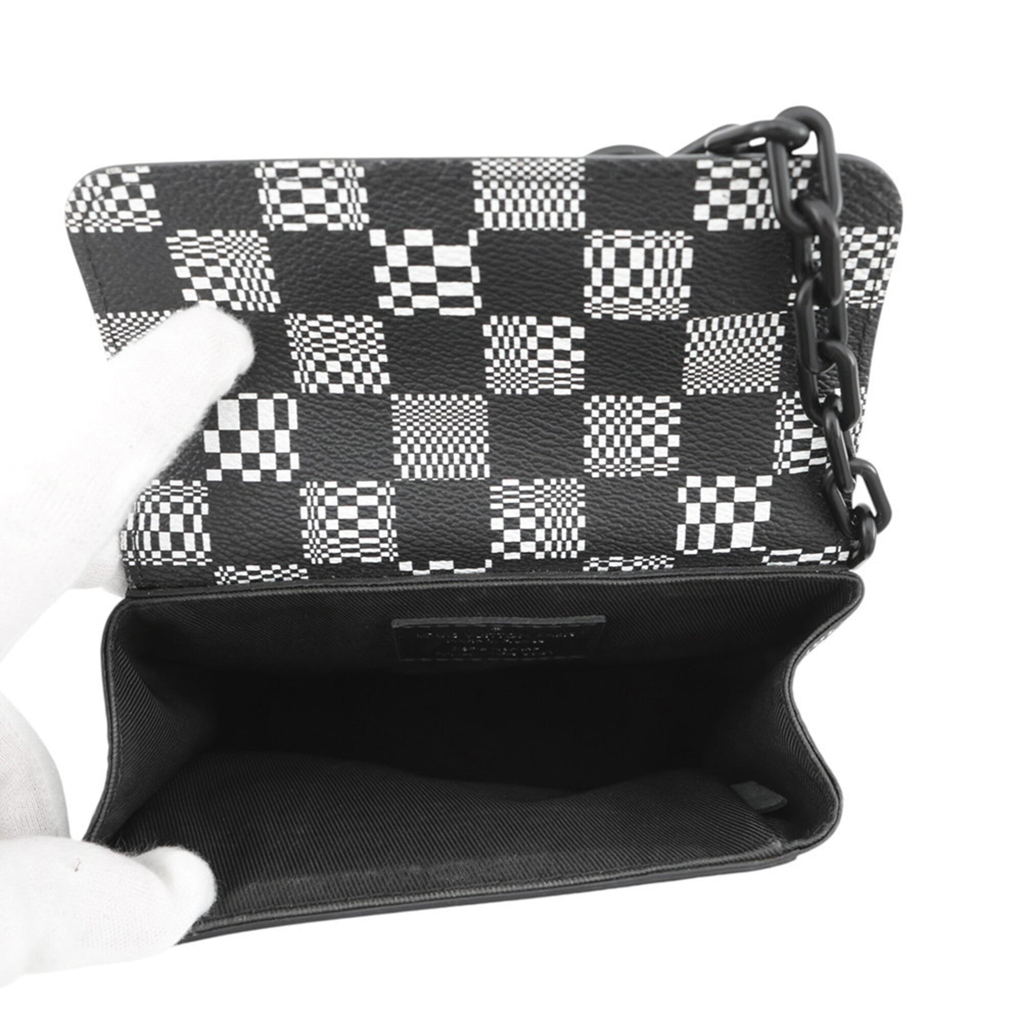 Louis Vuitton Black Blanc Noir Handbag Shoulder Bag (Pre-Owned)