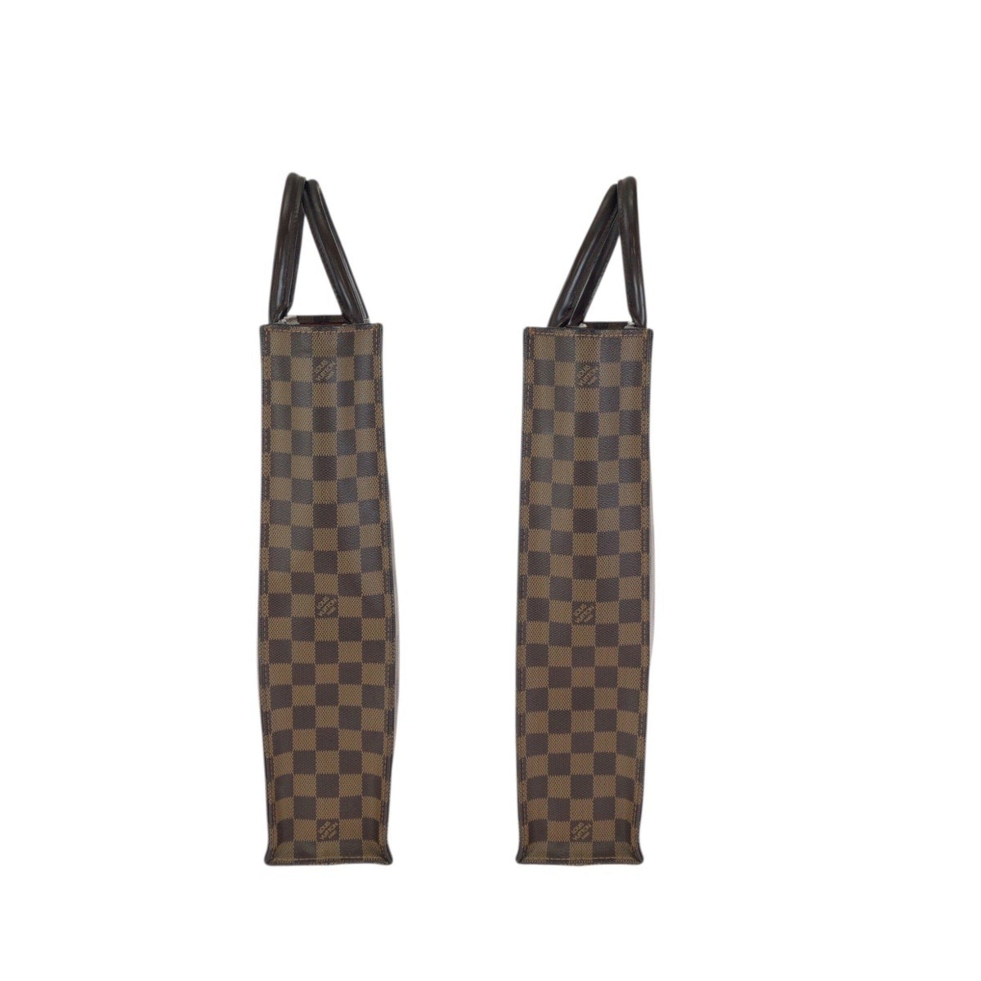 Louis Vuitton Brown Damier Canvas Ebene Pvc Leather Handbag Tote Bag (Pre-Owned)