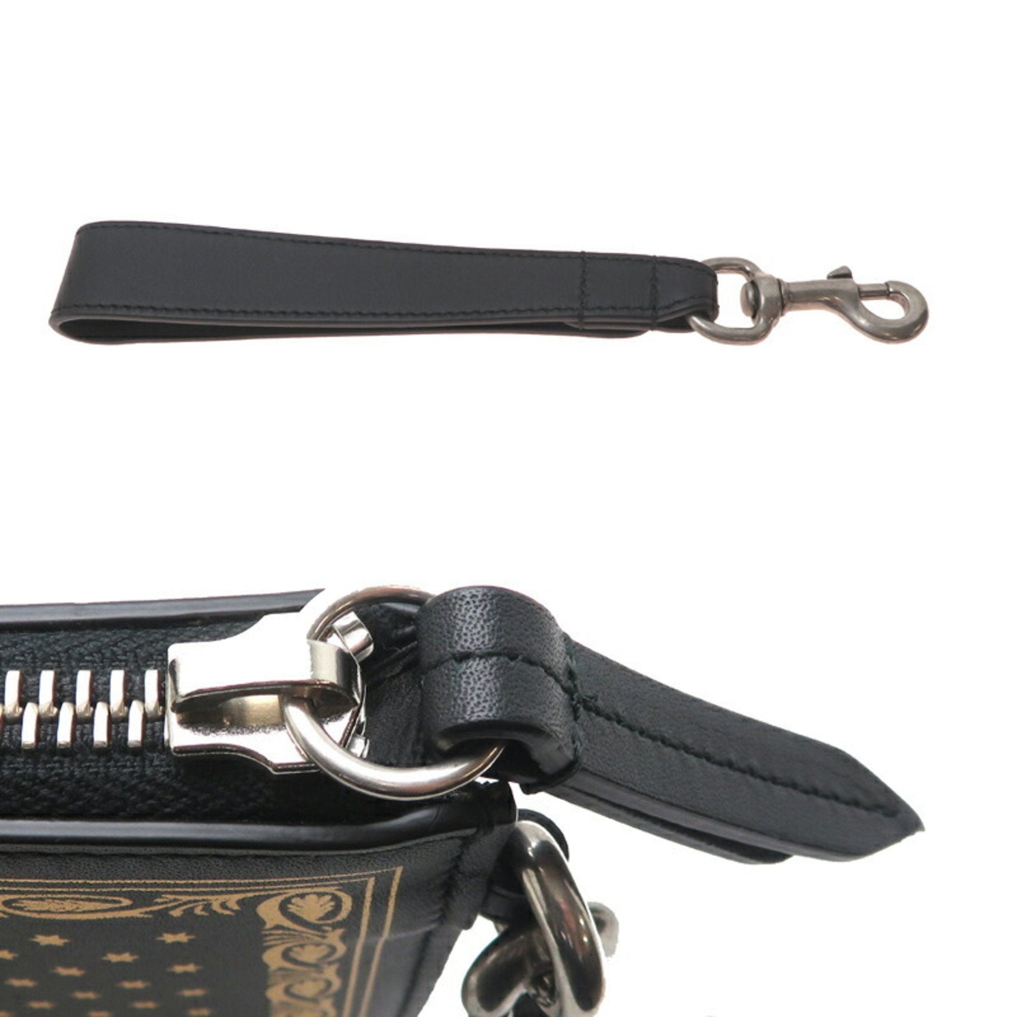 Gucci Black Leather Clutch Bag (Pre-Owned)