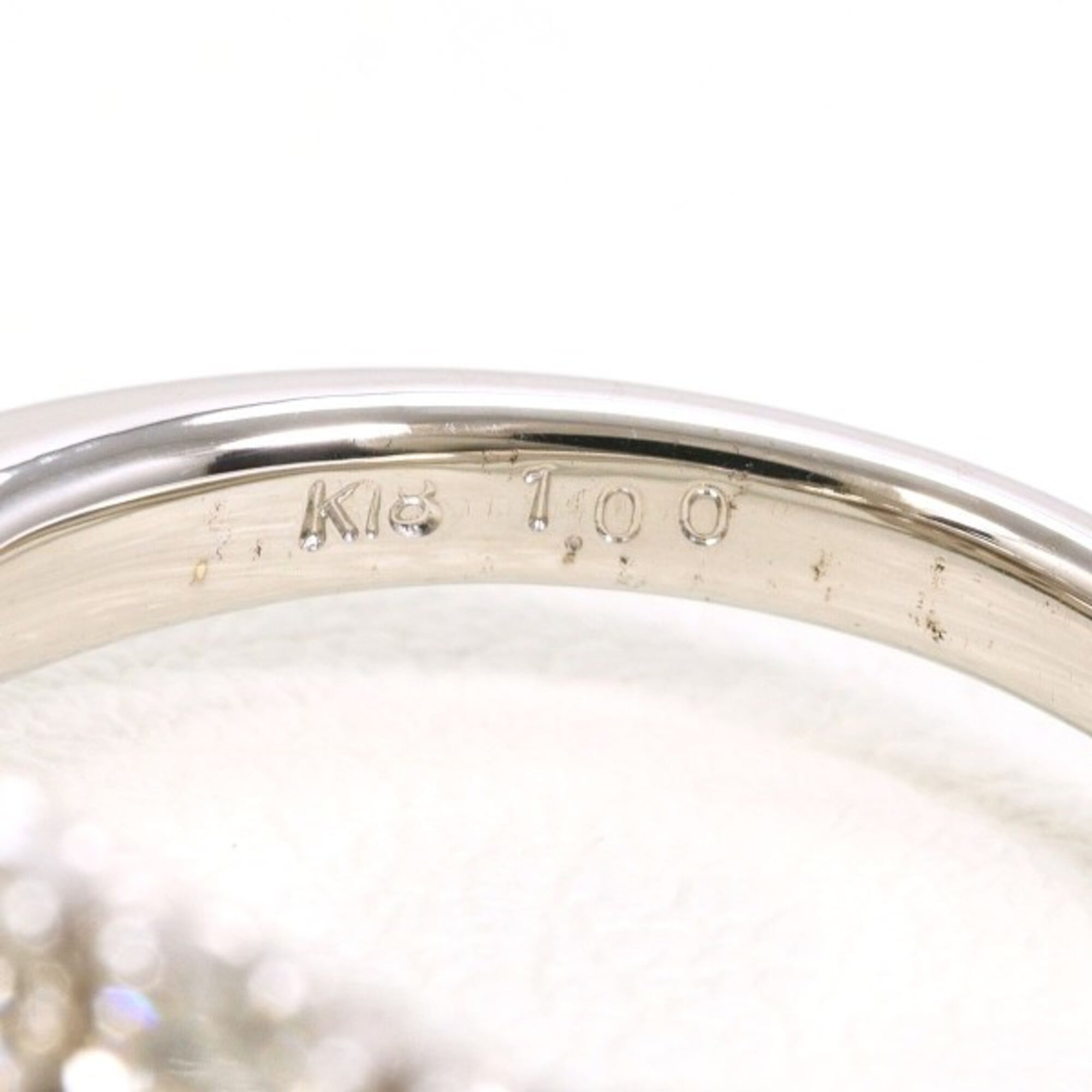 Unbranded White Gold White Gold (18K) Band Ring (Pre-Owned)