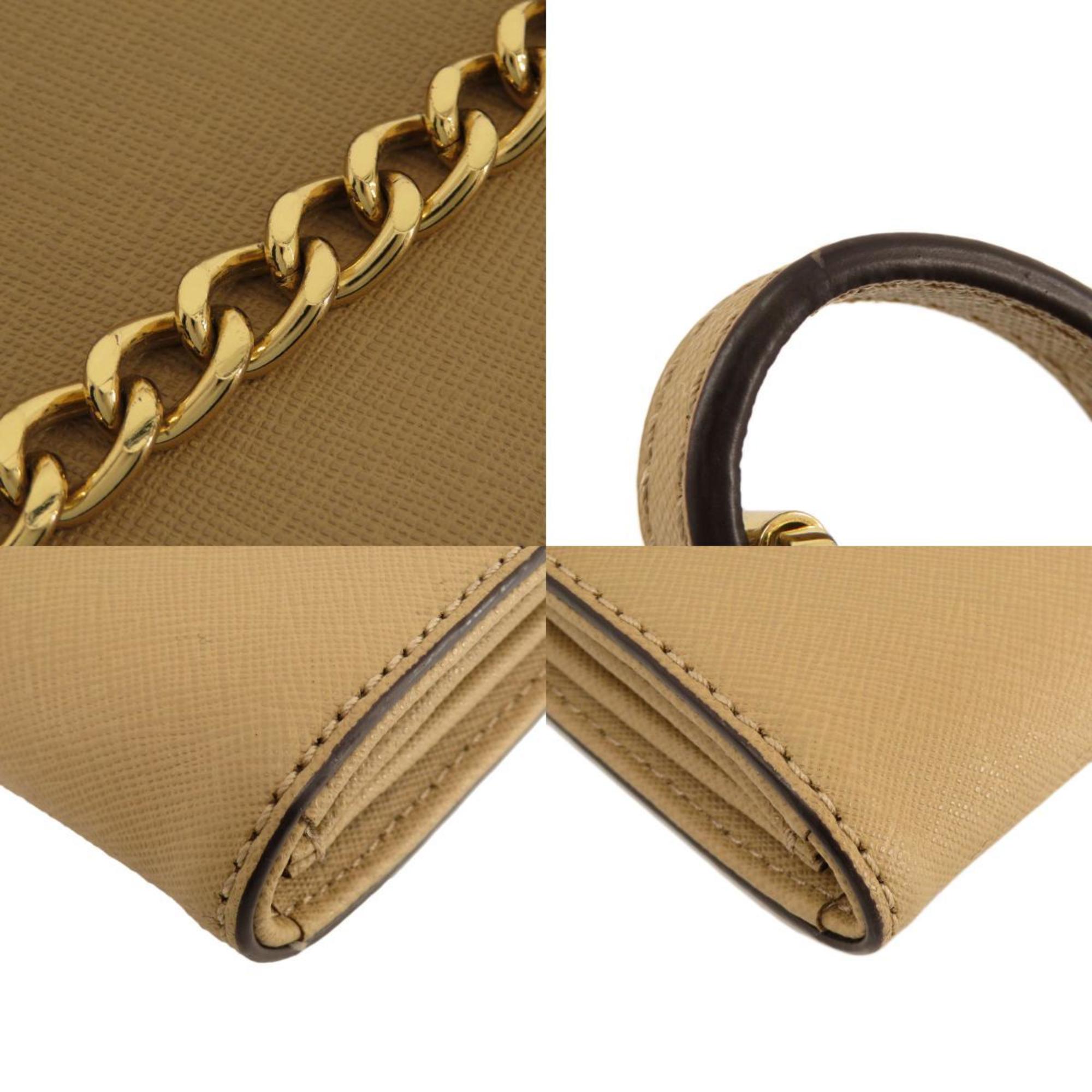 Michael Kors Brown Pvc Chain/Shoulder Wallet (Pre-Owned)
