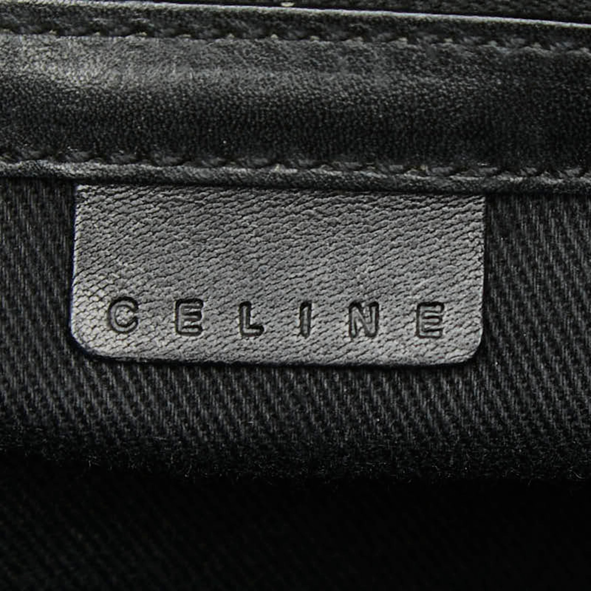Celine Black Suede Leather Handbag (Pre-Owned)