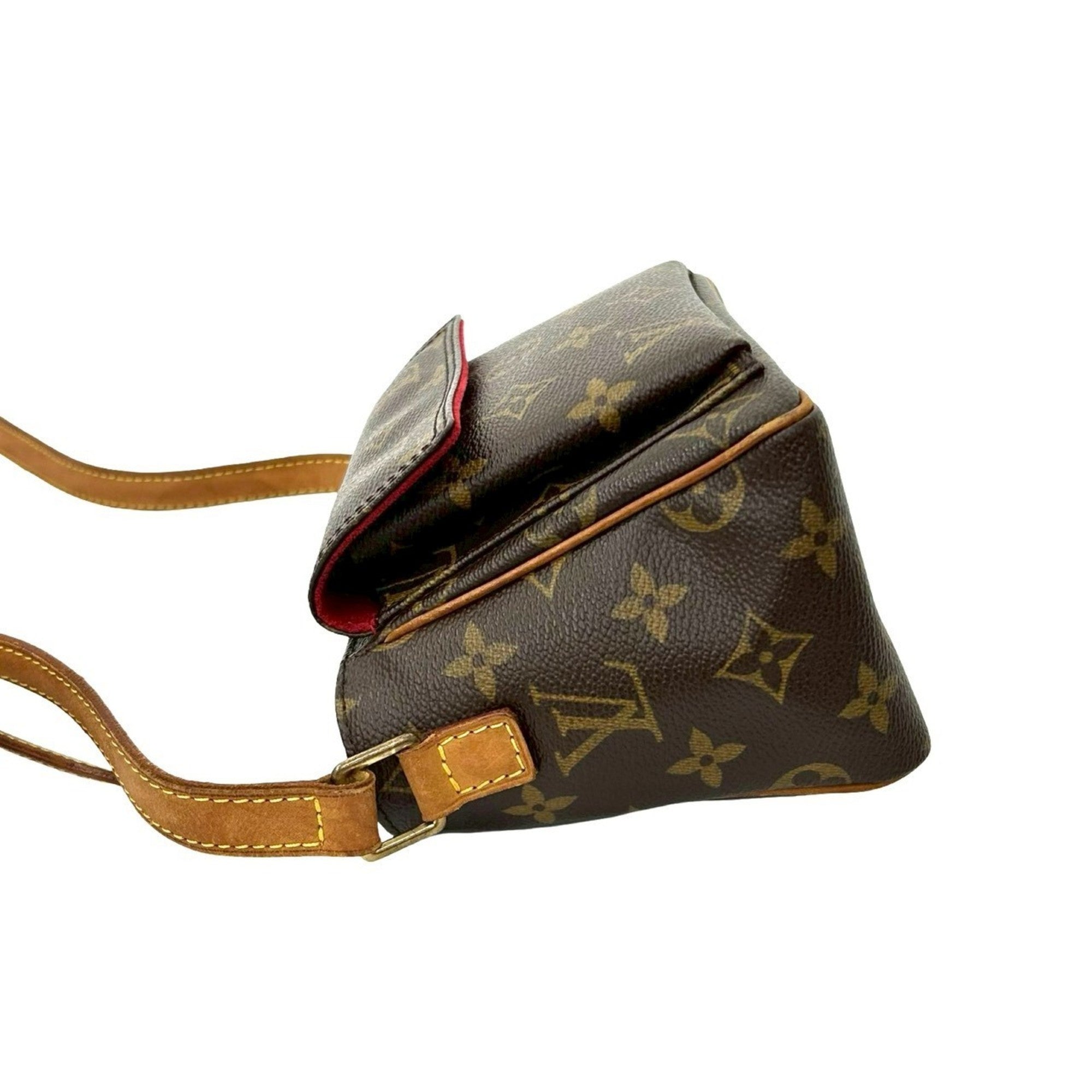 Louis Vuitton Brown Leather Pvc Pochette Shoulder Bag (Pre-Owned)