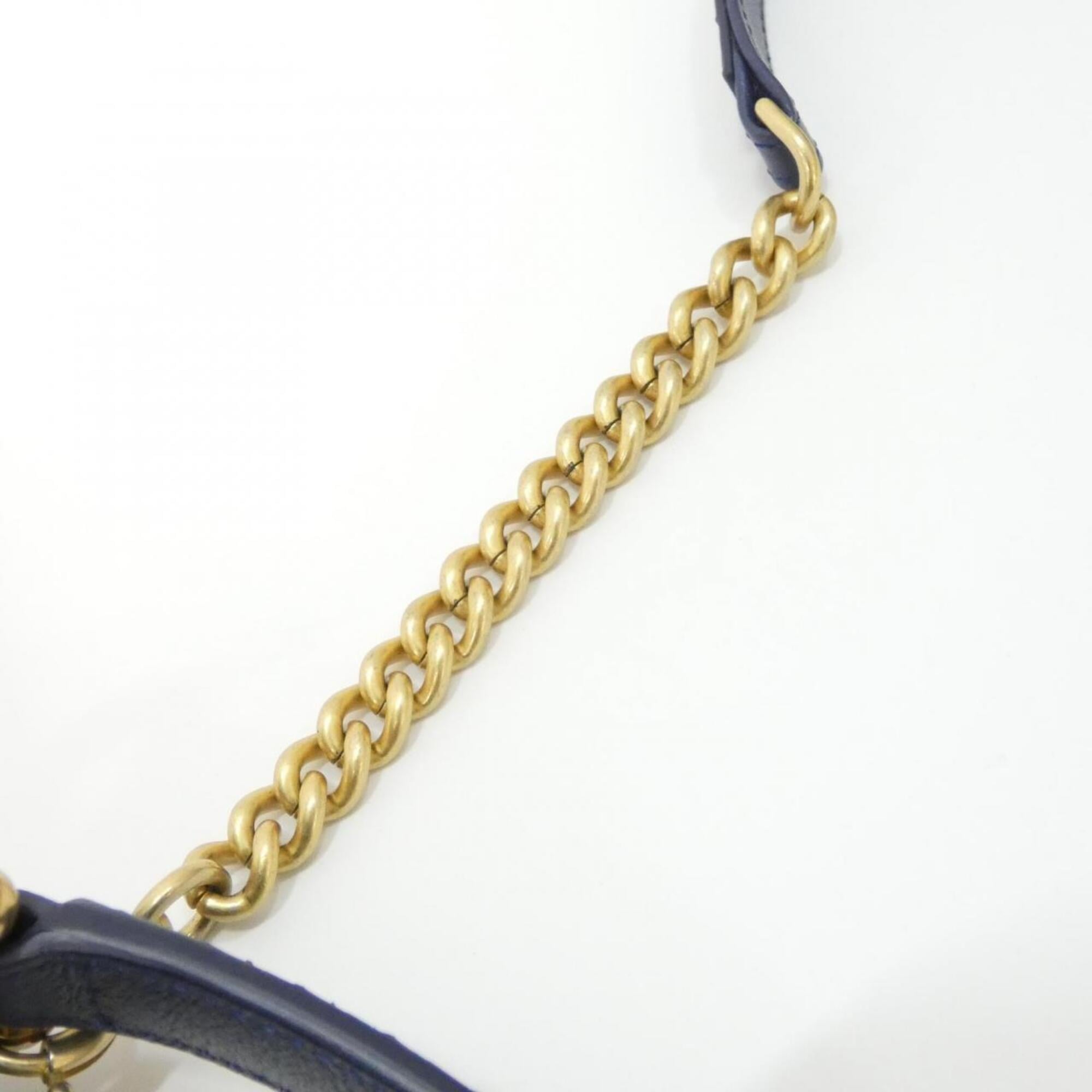 Chanel Blue Leather Handbag (Pre-Owned)