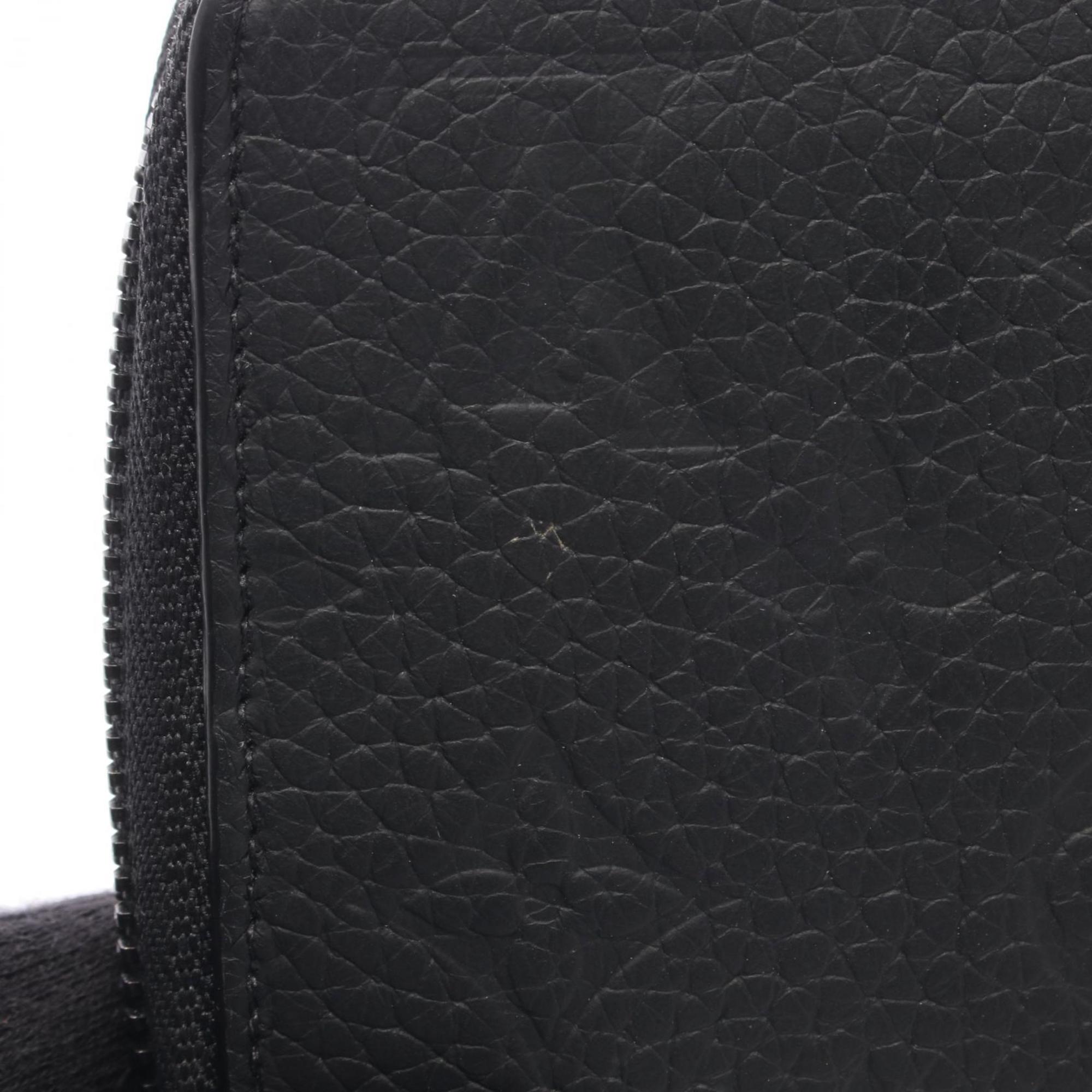 Louis Vuitton Black Noir Leather Long Wallet (Bi-Fold) (Pre-Owned)