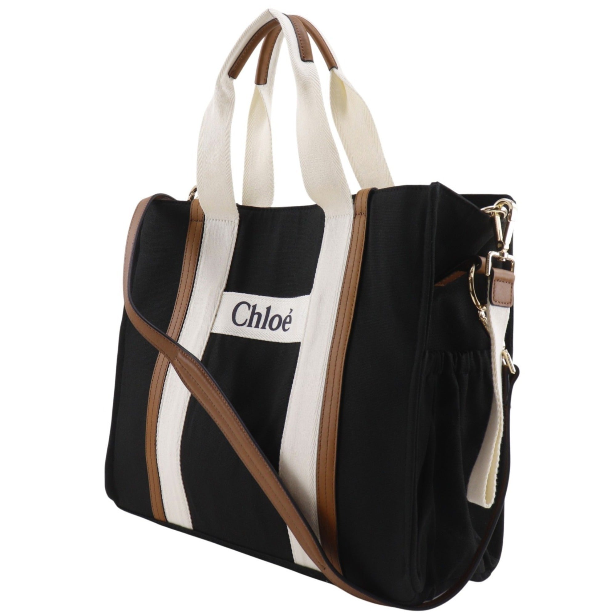 Chloé Black Canvas Tote Bag (Pre-Owned)