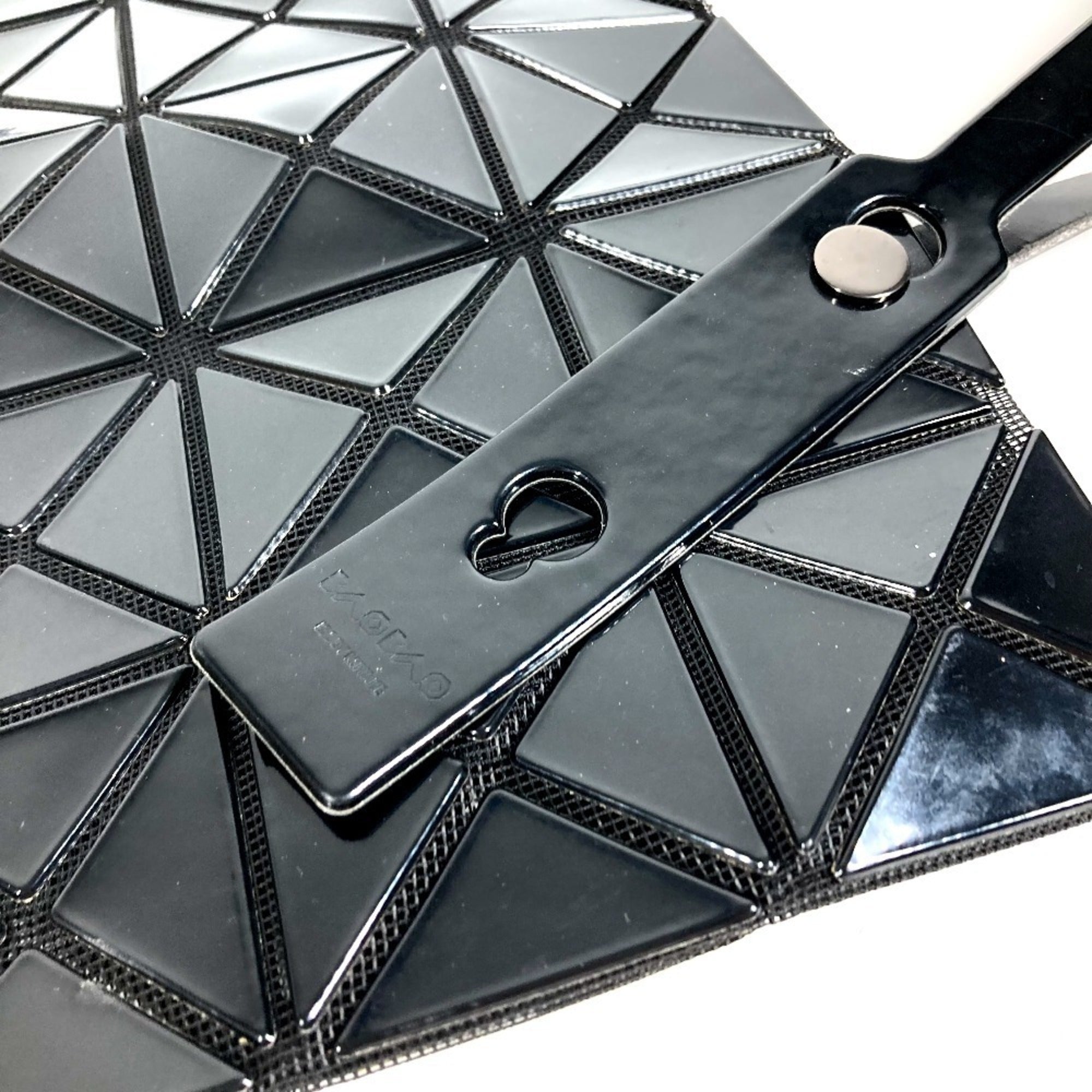 Issey Miyake Black Pvc Shoulder Bag Tote Bag (Pre-Owned)