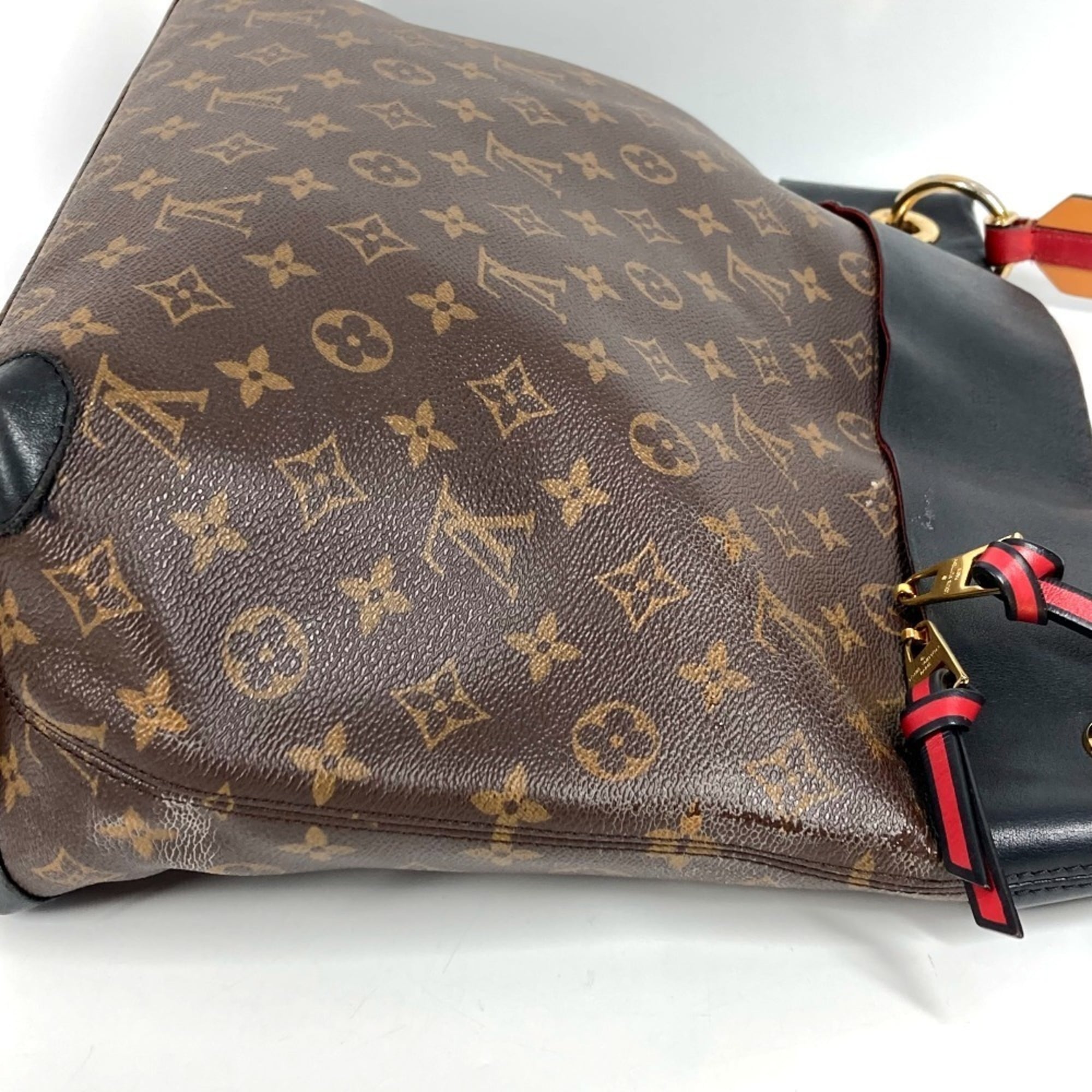 Louis Vuitton Black Brown Monogram Noir Monogram Shoulder Bag Tote Bag (Pre-Owned)