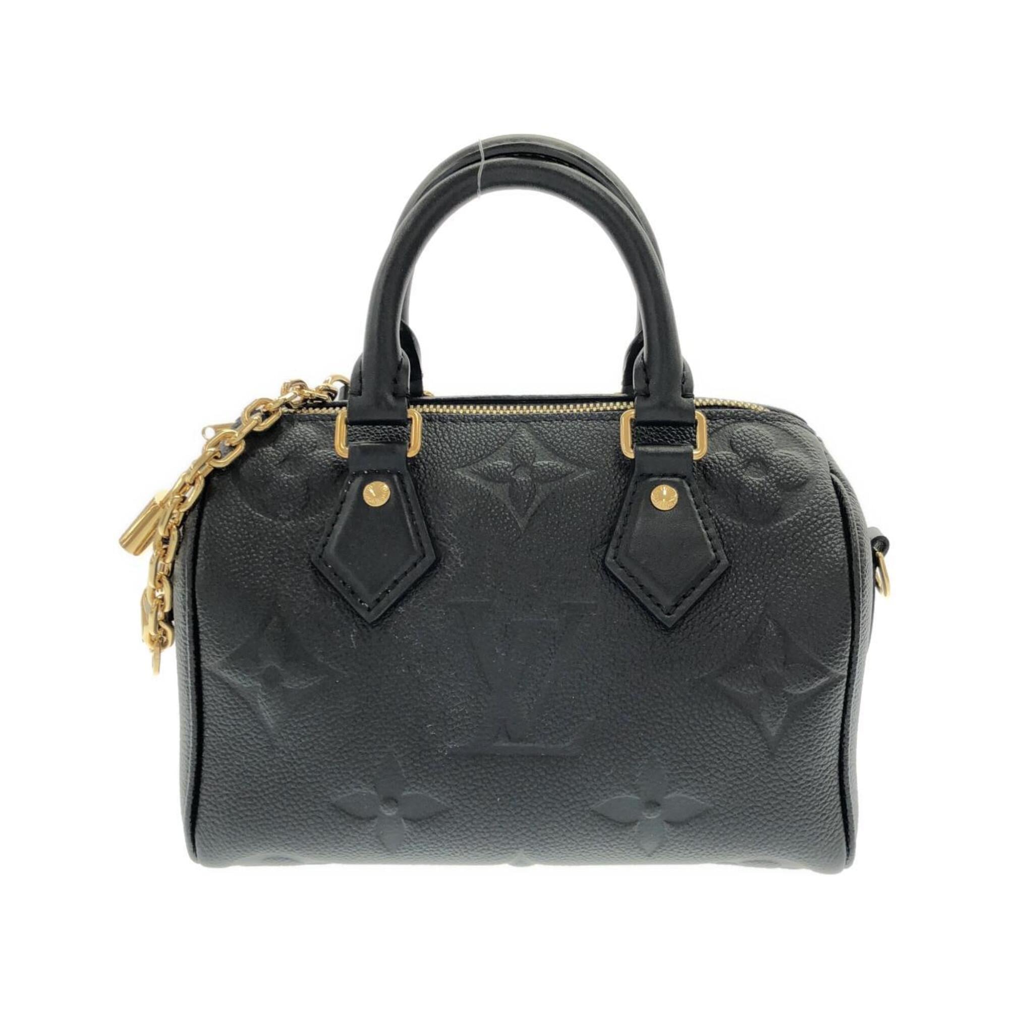 Louis Vuitton Black Leather Boston Bag (Pre-Owned)