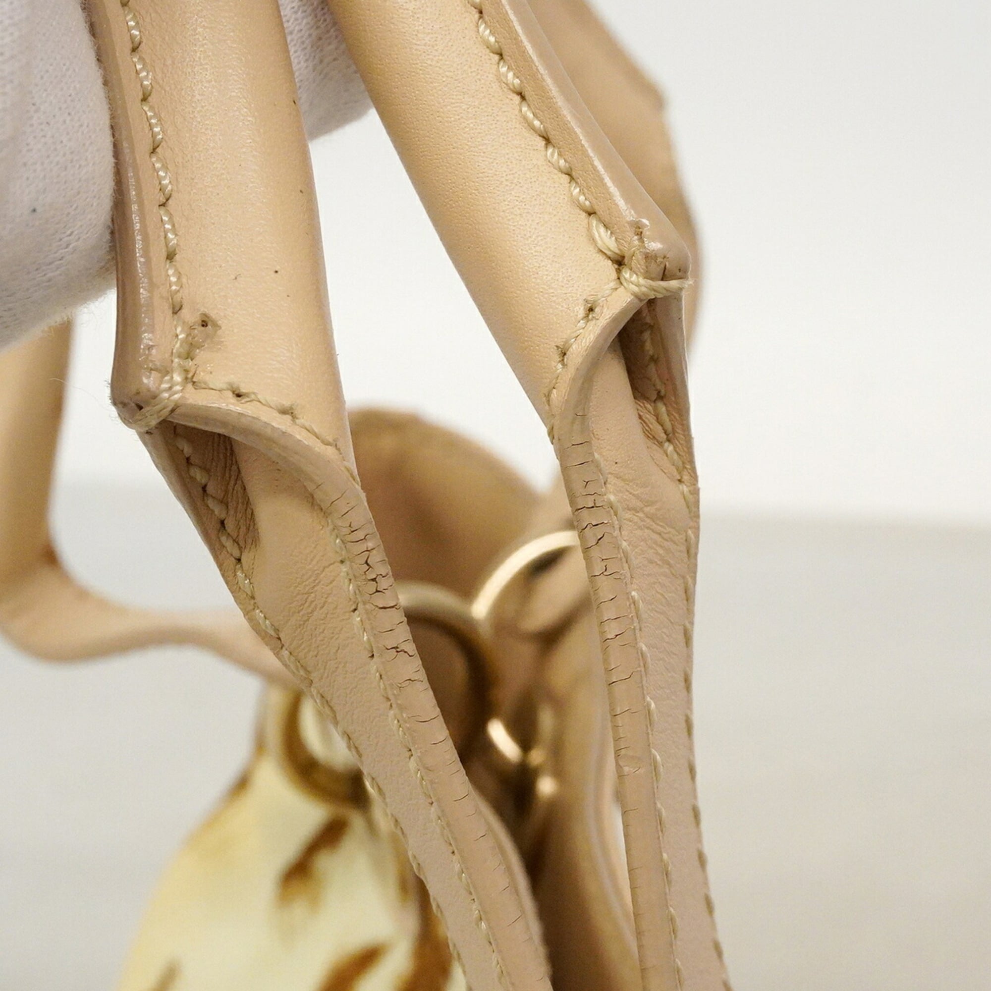 Christian Dior Light Brown Canvas Handbag (Pre-Owned)