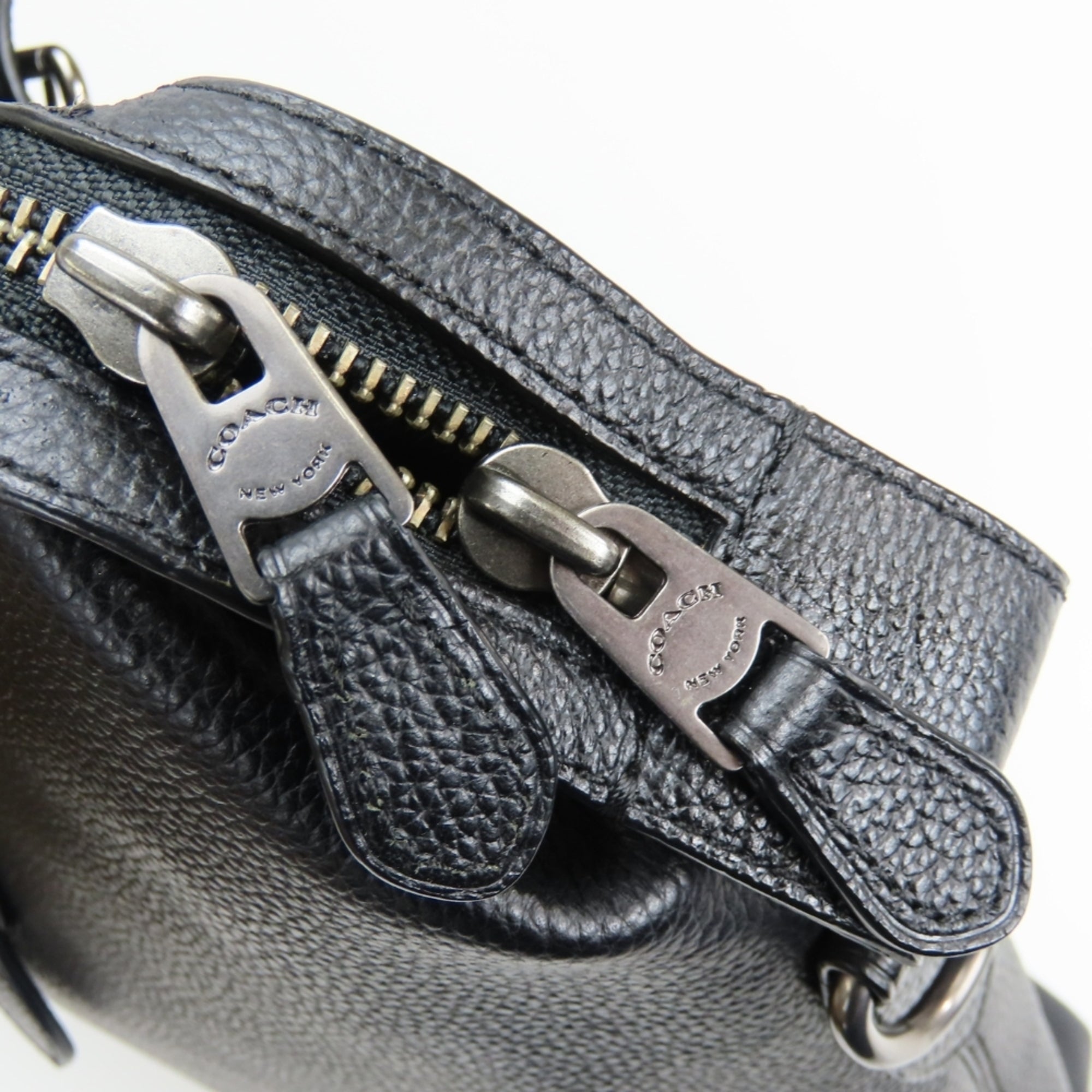 Coach Black Leather Briefcase Tote Bag (Pre-Owned)