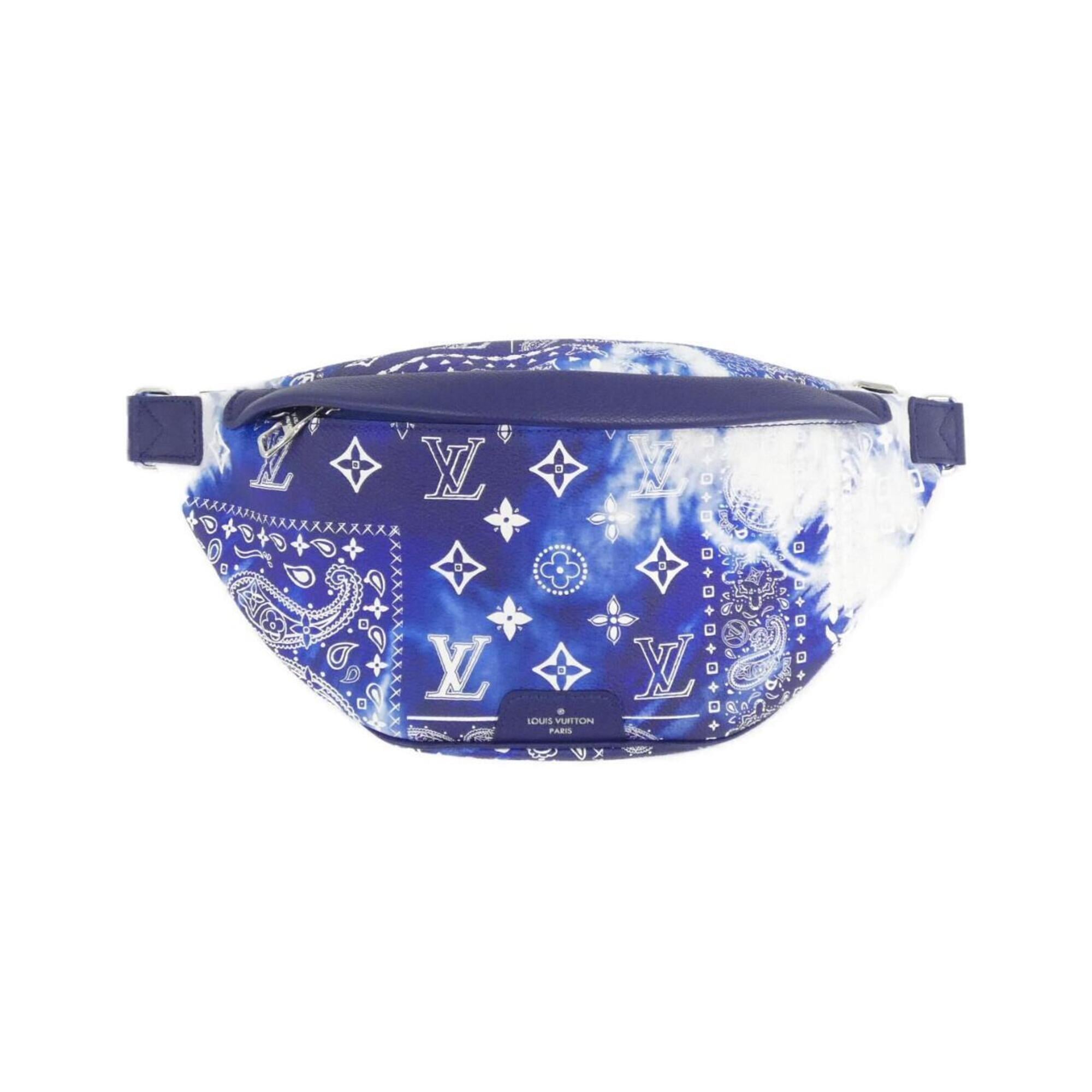 Louis Vuitton Blue Leather Shoulder Bag (Pre-Owned)