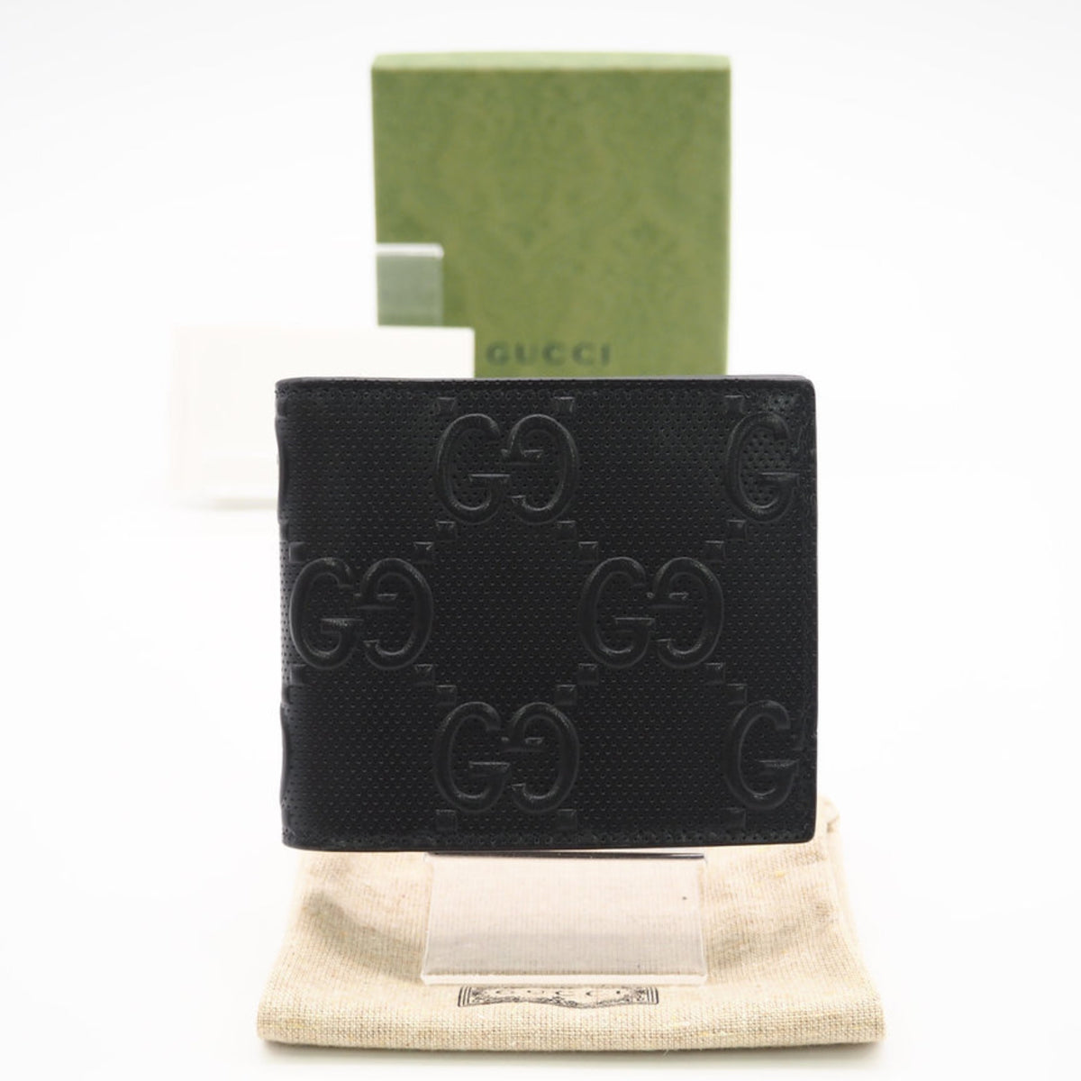 Gucci Black Leather Wallet (Bi-Fold) (Pre-Owned)