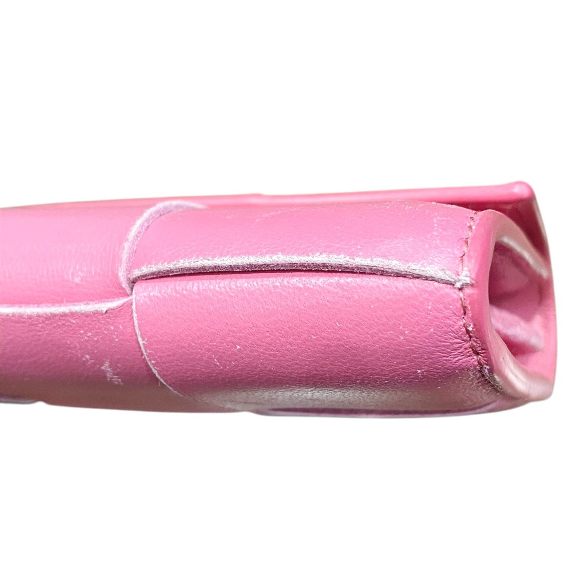 Bottega Veneta Pink Leather Long Wallet (Bi-Fold) (Pre-Owned)
