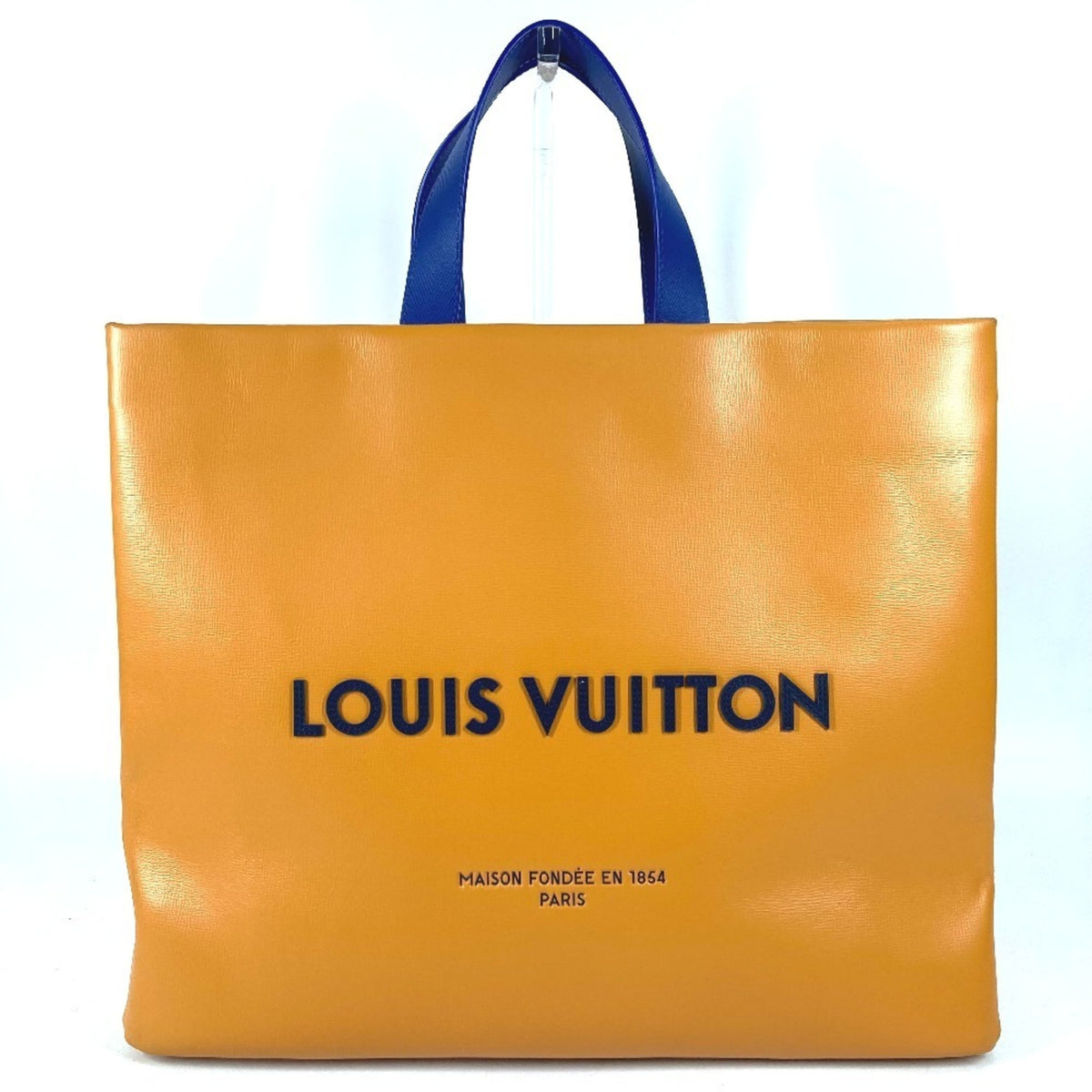 Louis Vuitton Orange Leather Shoulder Bag Tote Bag (Pre-Owned)