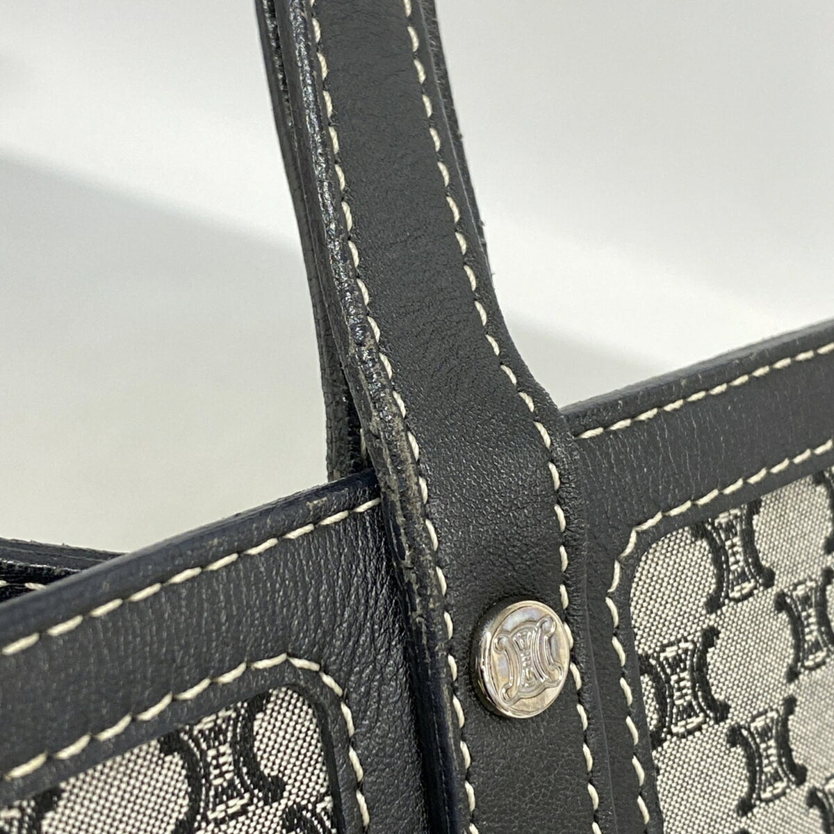 Celine Black Nylon Canvas Tote Bag (Pre-Owned)
