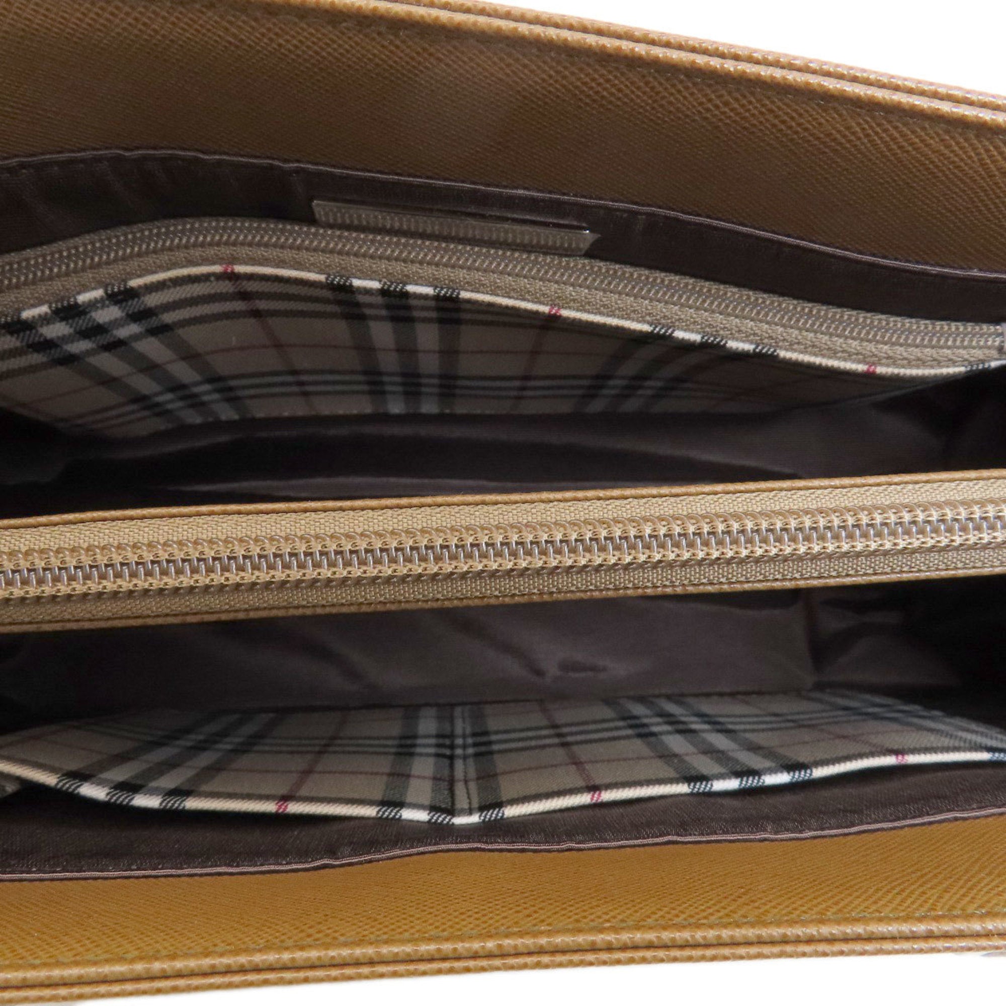 Burberry Brown Pvc Handbag (Pre-Owned)